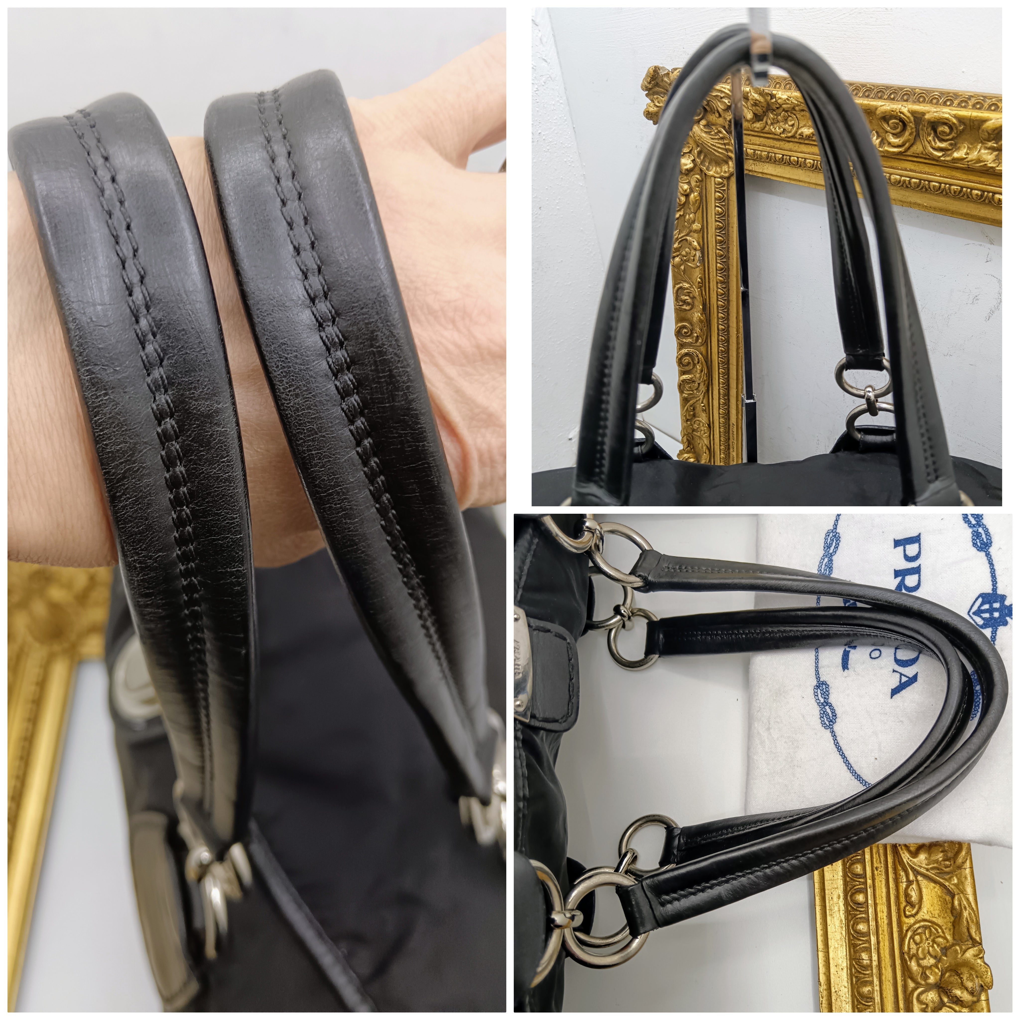 Prada - Shopper a Spalla o Tracolla Nylon e Pelle Chiusura a Scatto