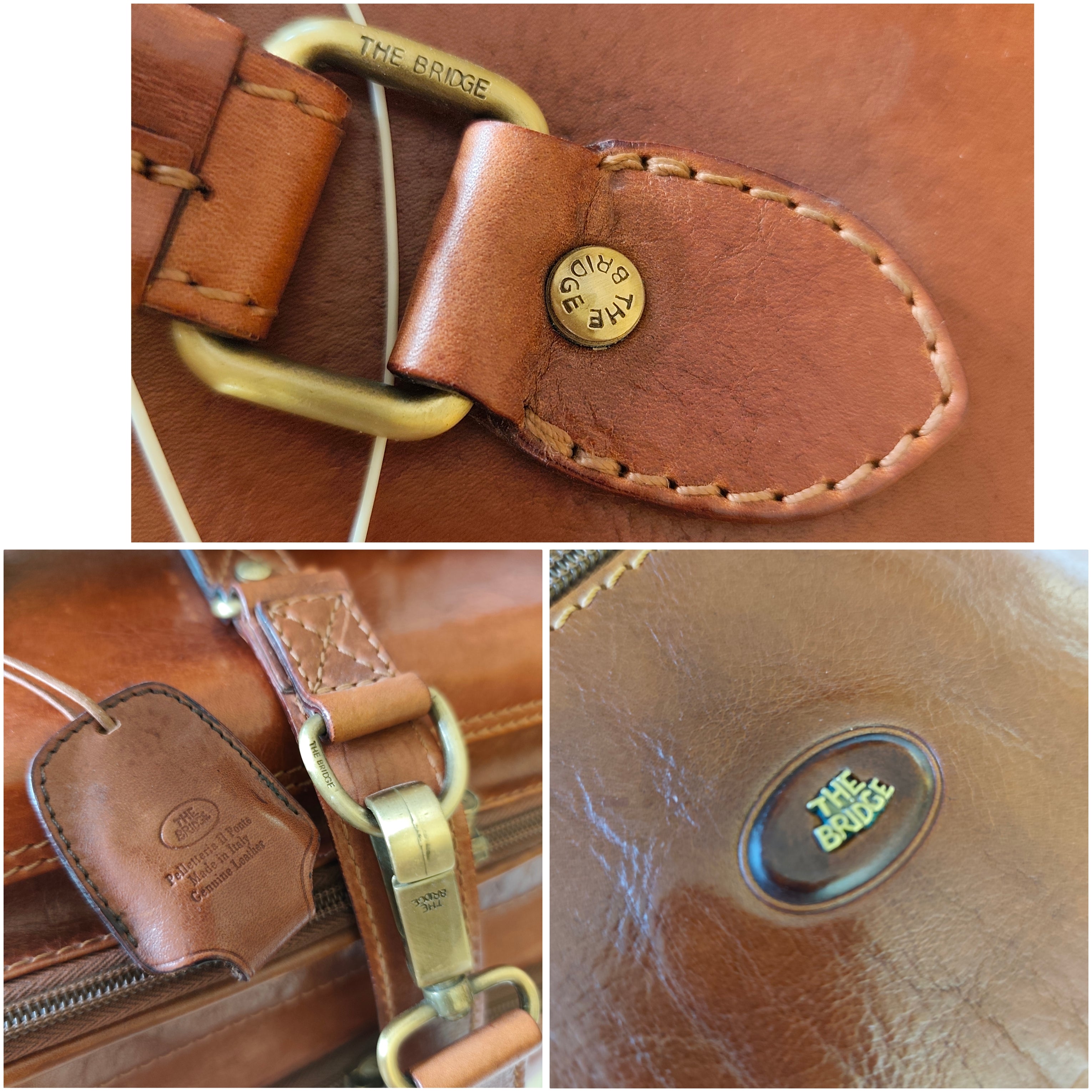 The Bridge - Trolley Valigia Rigida in Pelle Linea Story Doppia Portabilità