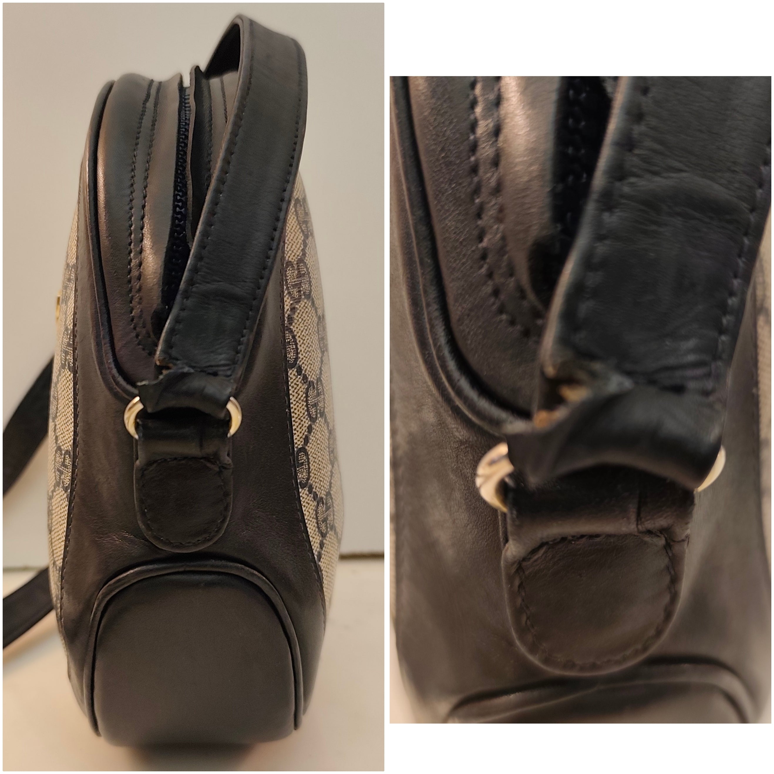 Gucci - Borsetta Tamburello a Tracolla “GG” Blu Vintage