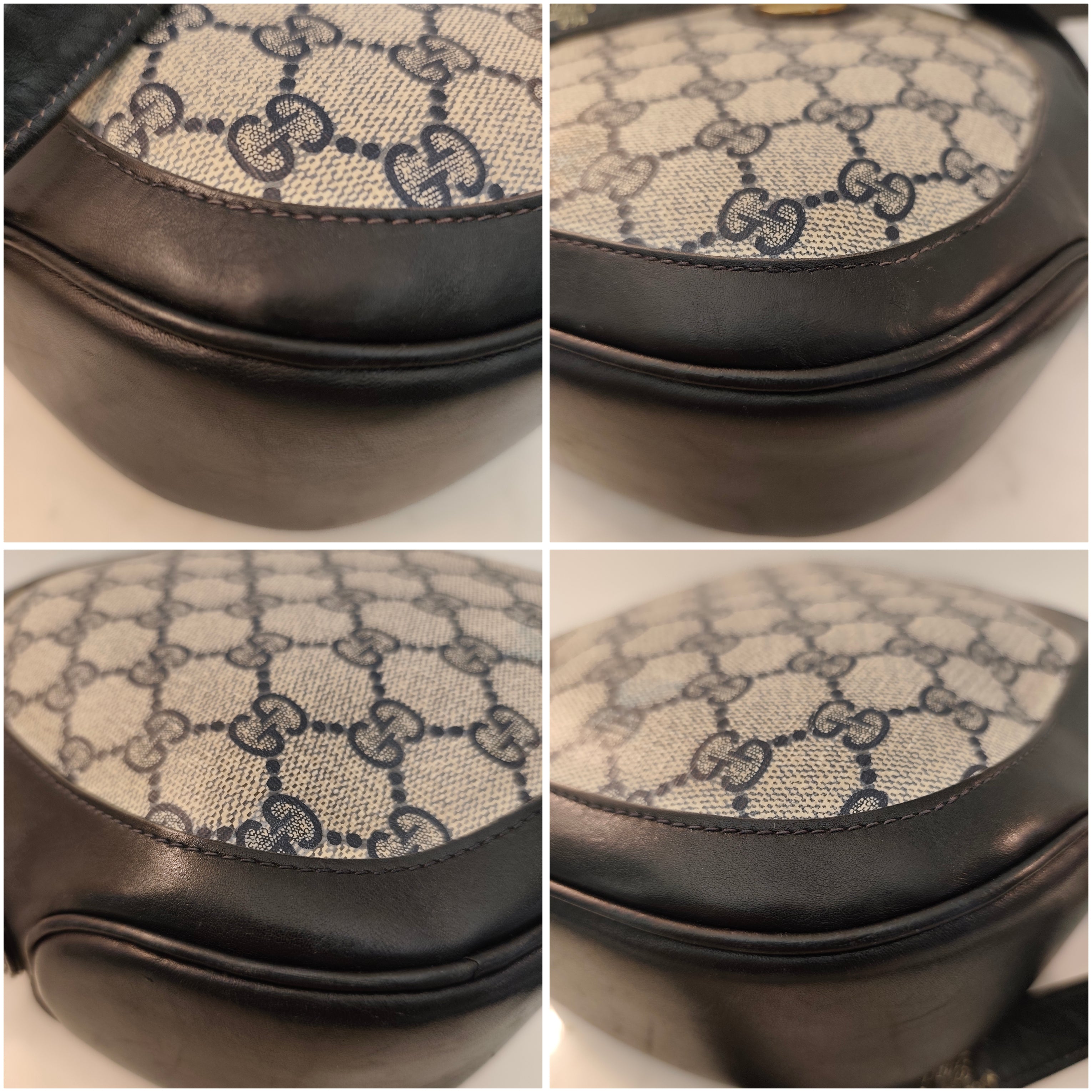 Gucci - Borsetta Tamburello a Tracolla “GG” Blu Vintage