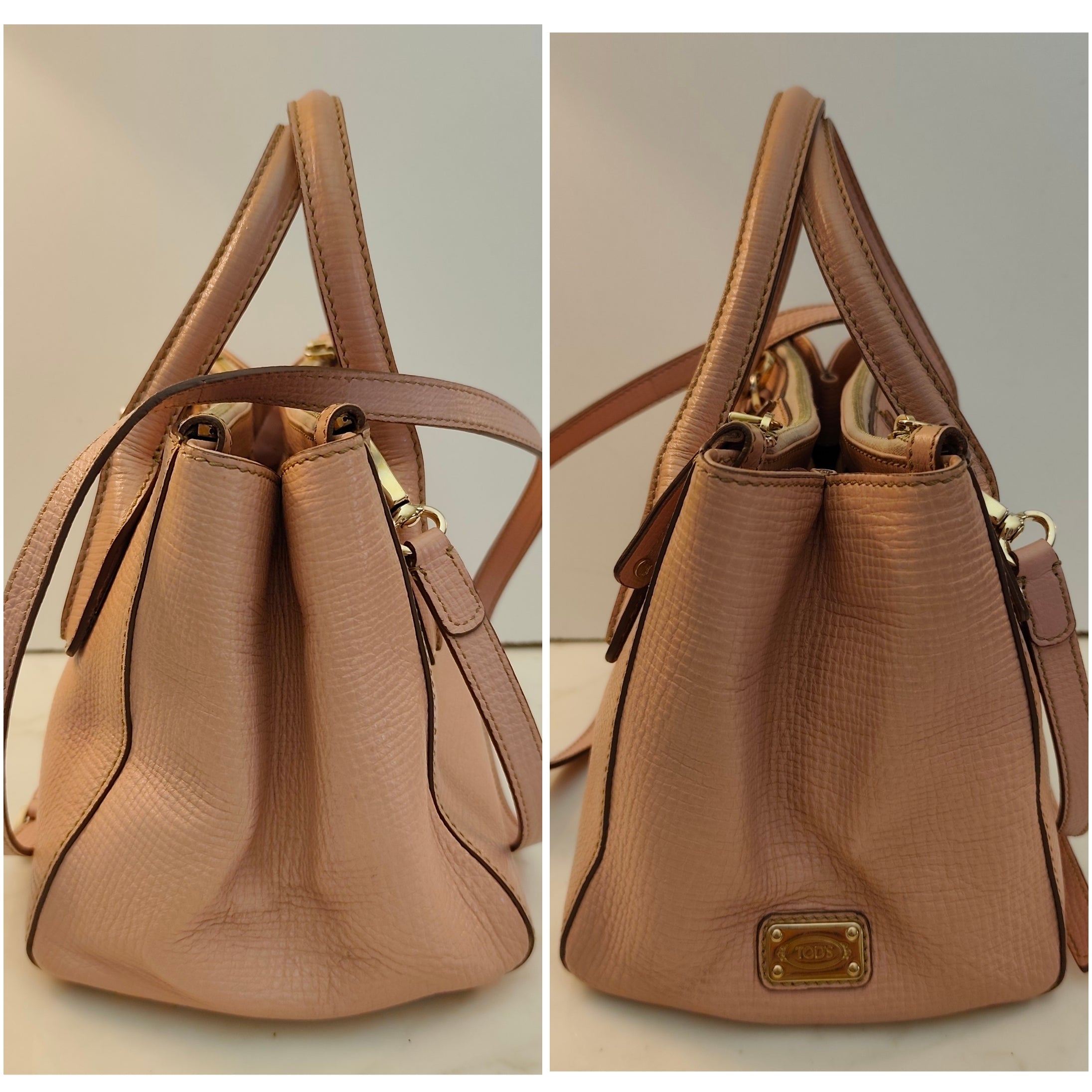 Tod's - “D-Styling Bag” – Borsa Tote a Spalla con Tracolla in Pelle