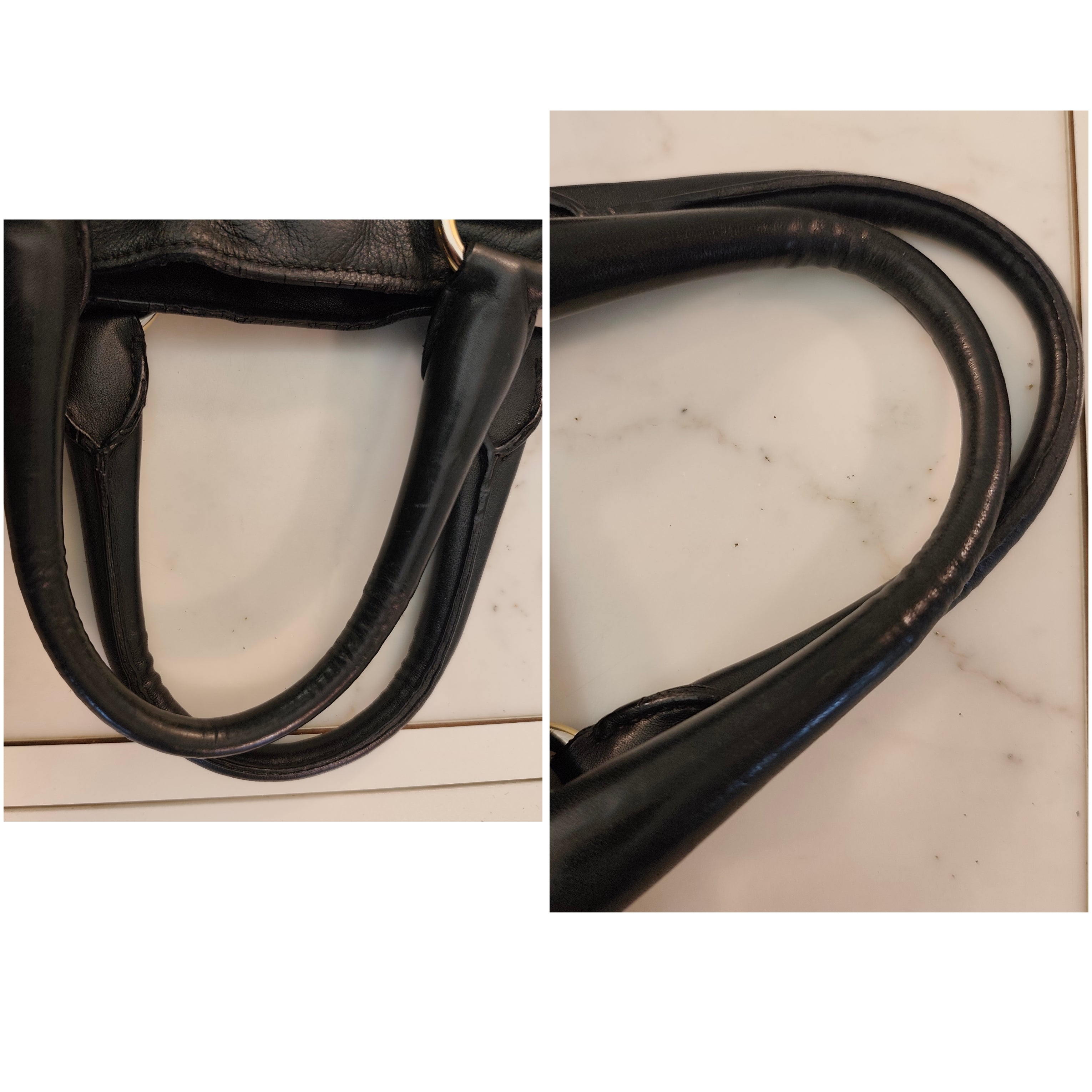 Prada - Shopper Tote Bag in Pelle Spazzolata Nera
