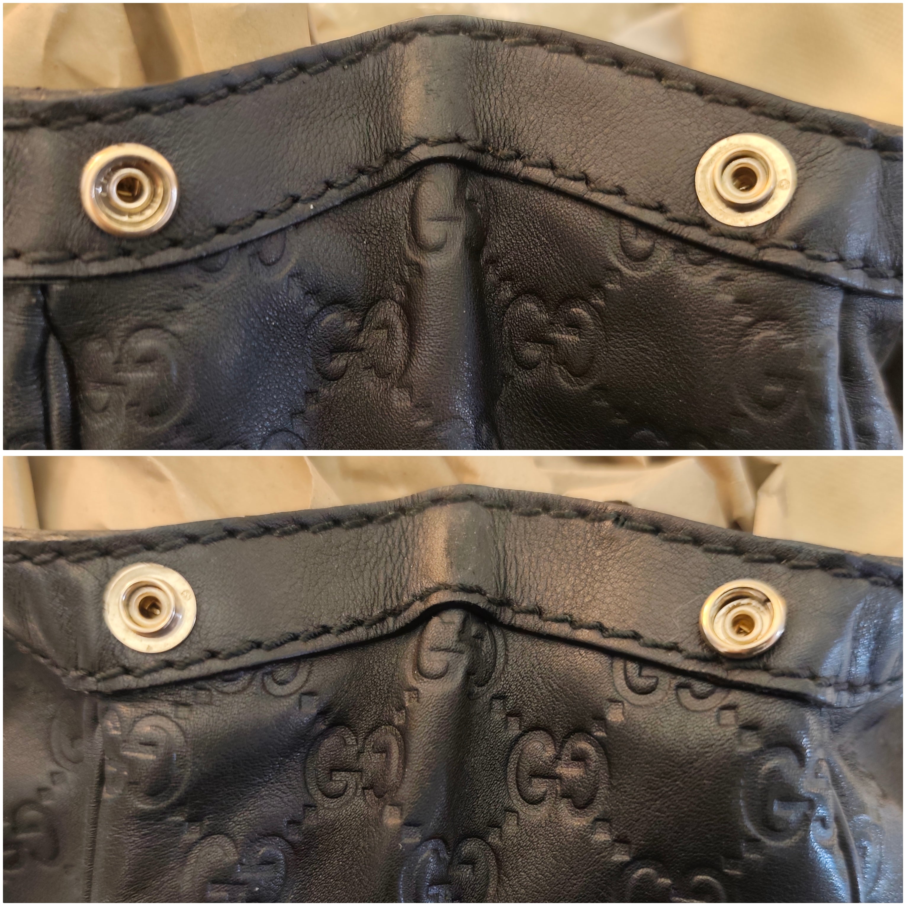 Gucci - Sukey Borsa a Spalla in Pelle "Guccissima" Nera