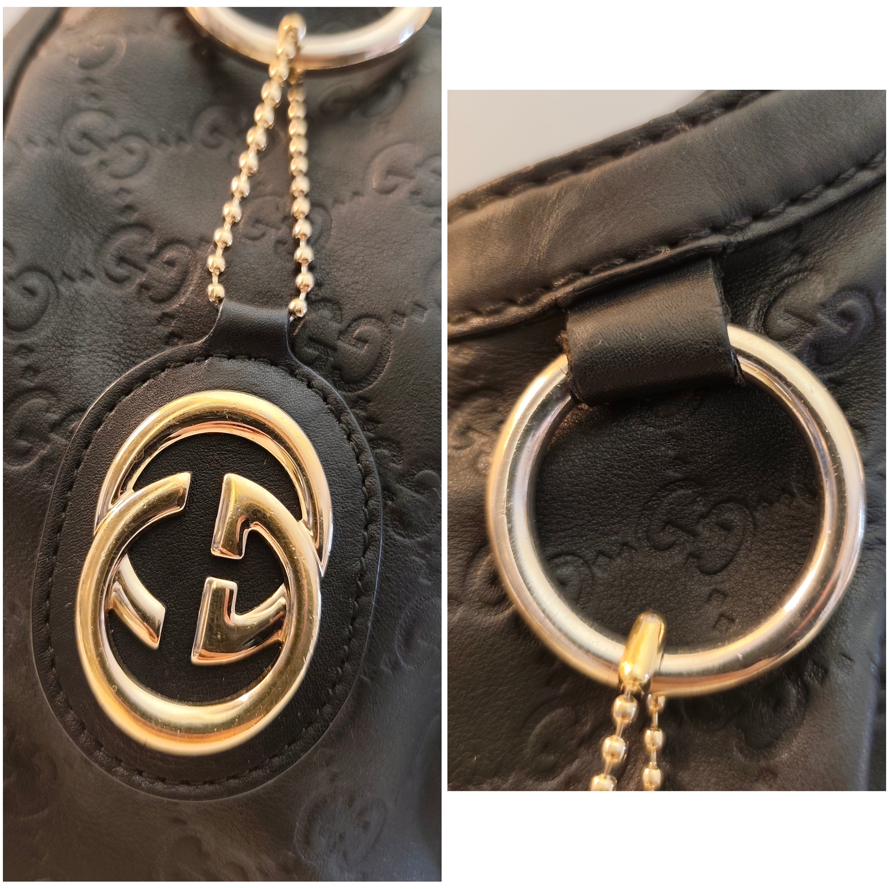 Gucci - Sukey Borsa a Spalla in Pelle "Guccissima" Nera