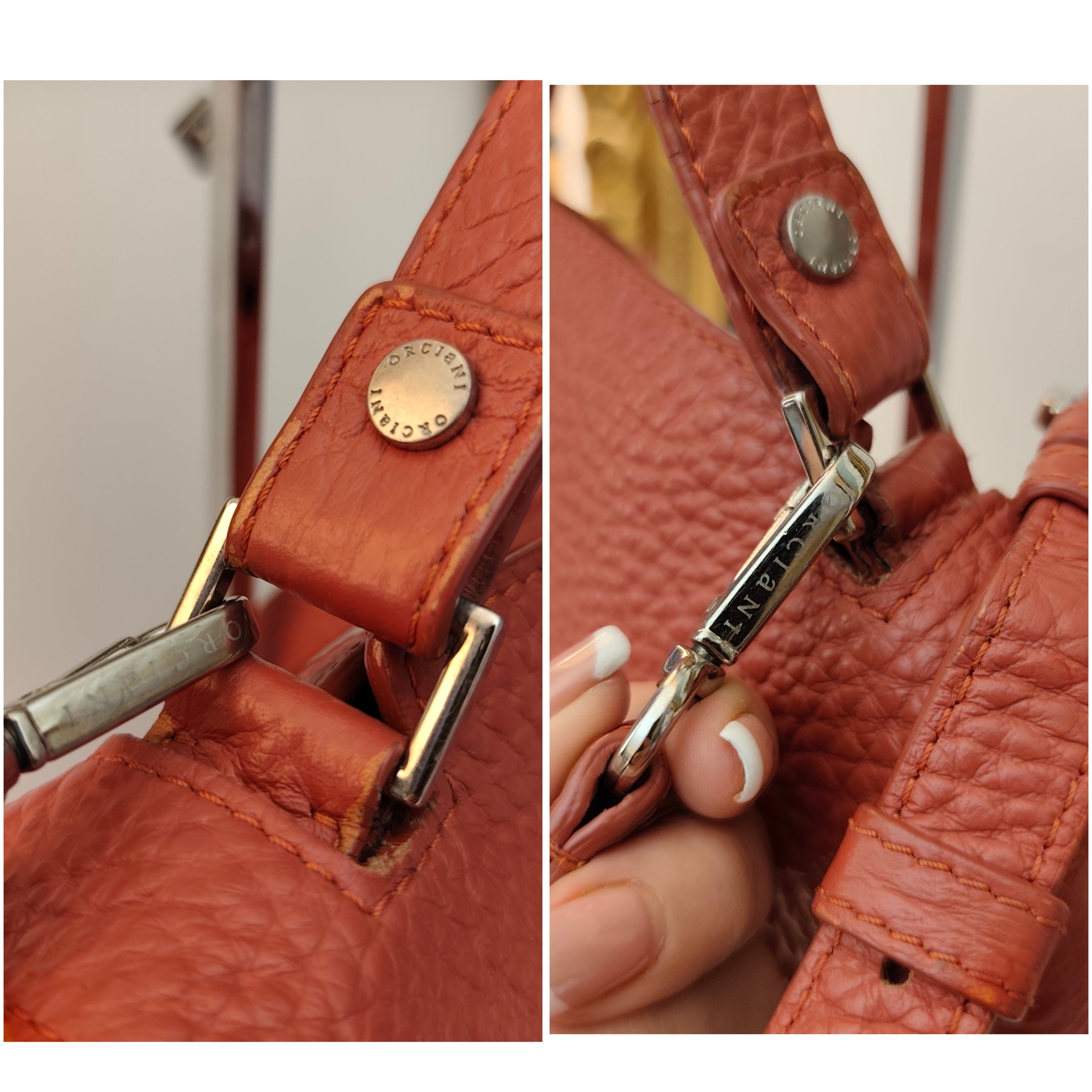 Orciani - Borsa Sveva Media in Pelle Terracotta