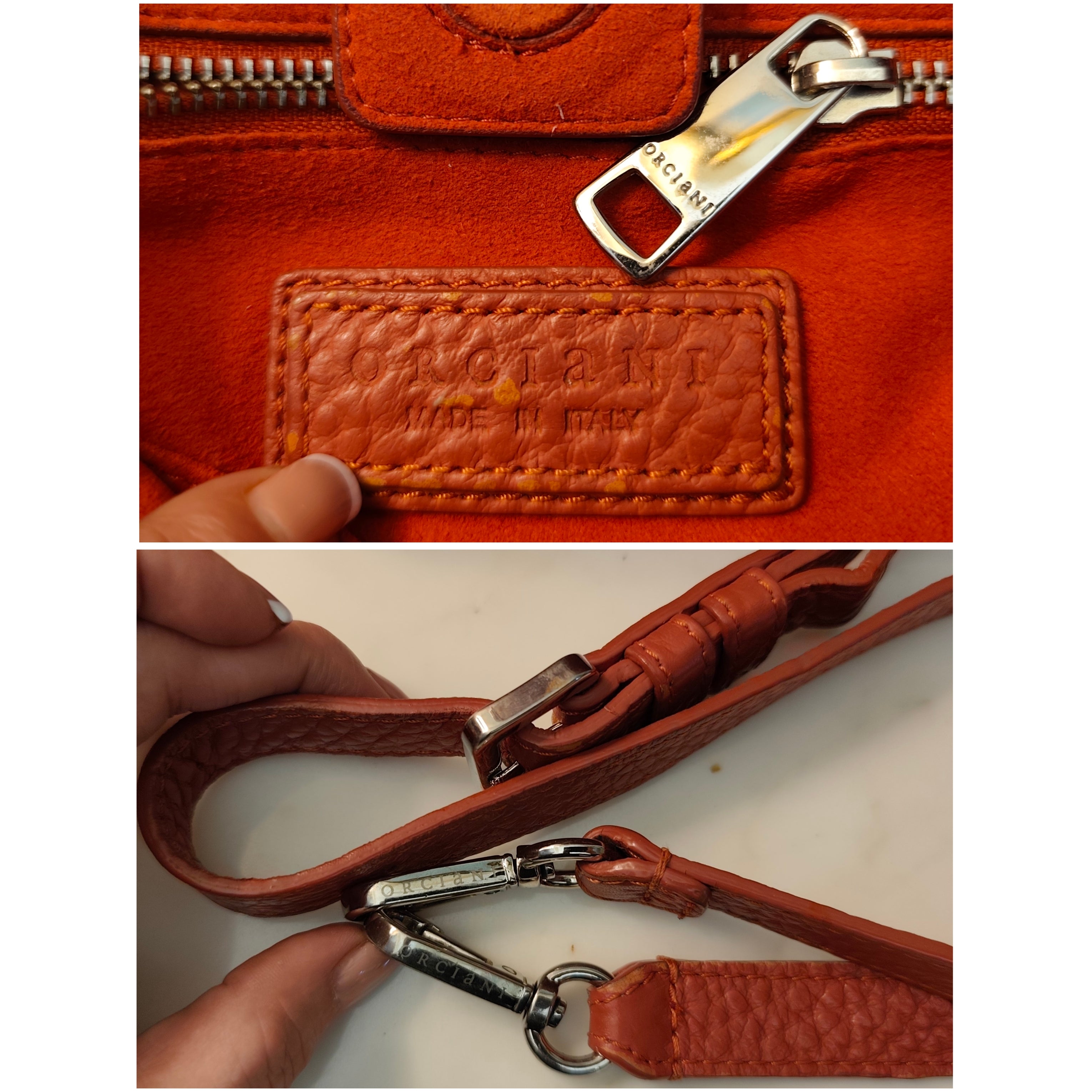 Orciani - Borsa Sveva Media in Pelle Terracotta