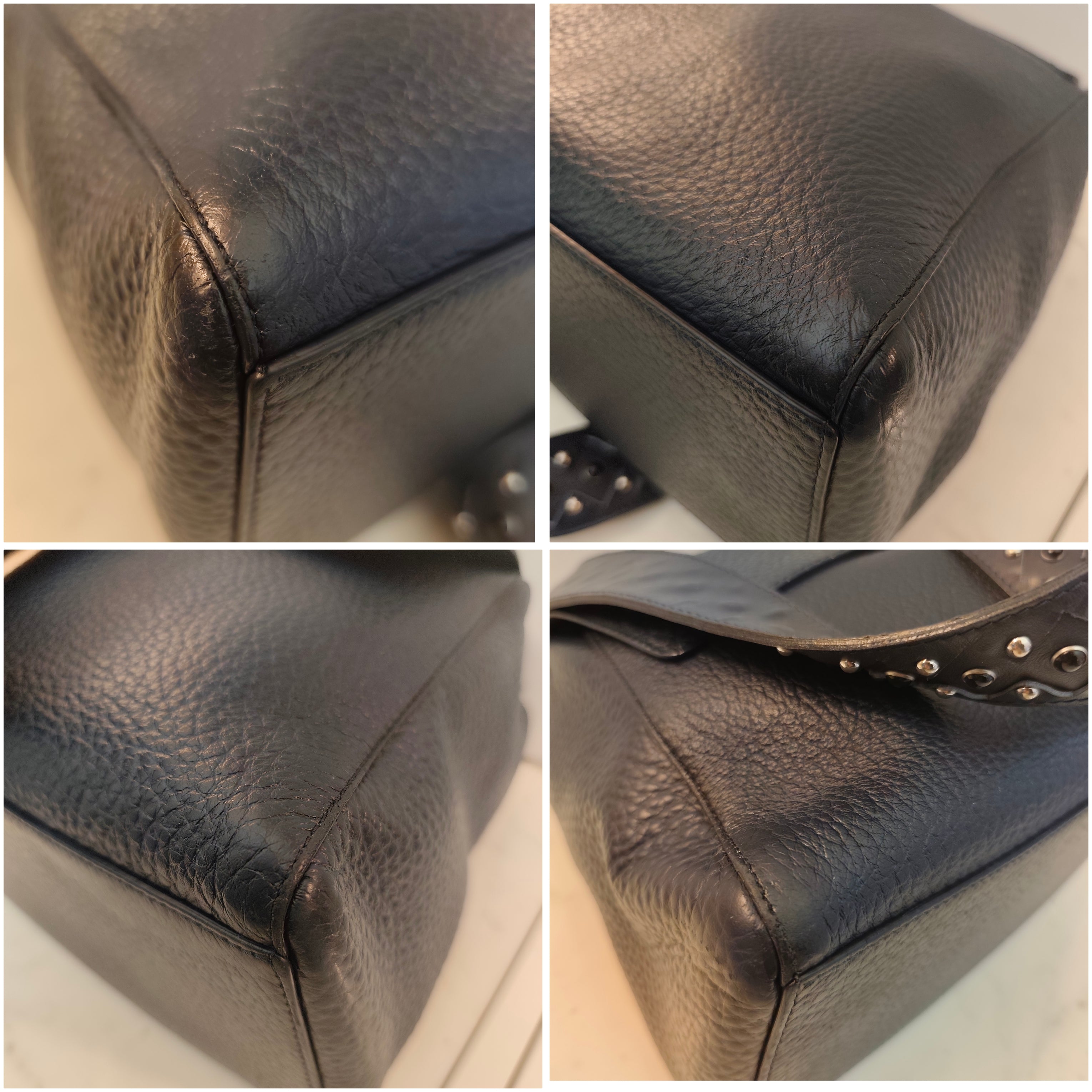 Orciani - Sveva Soft Media in Pelle Blu Navy con Tracolla