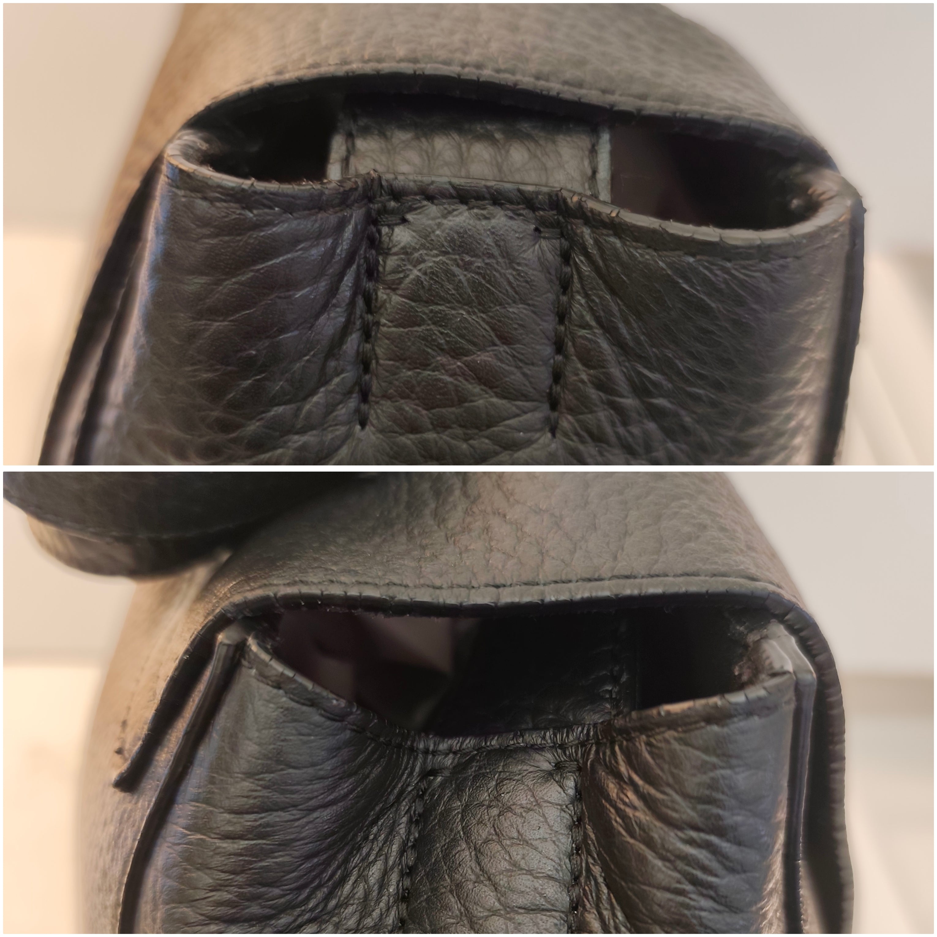 ORCIANI - BORSA SVEVA SOFT GRANDE IN PELLE MARTELLATA NERA