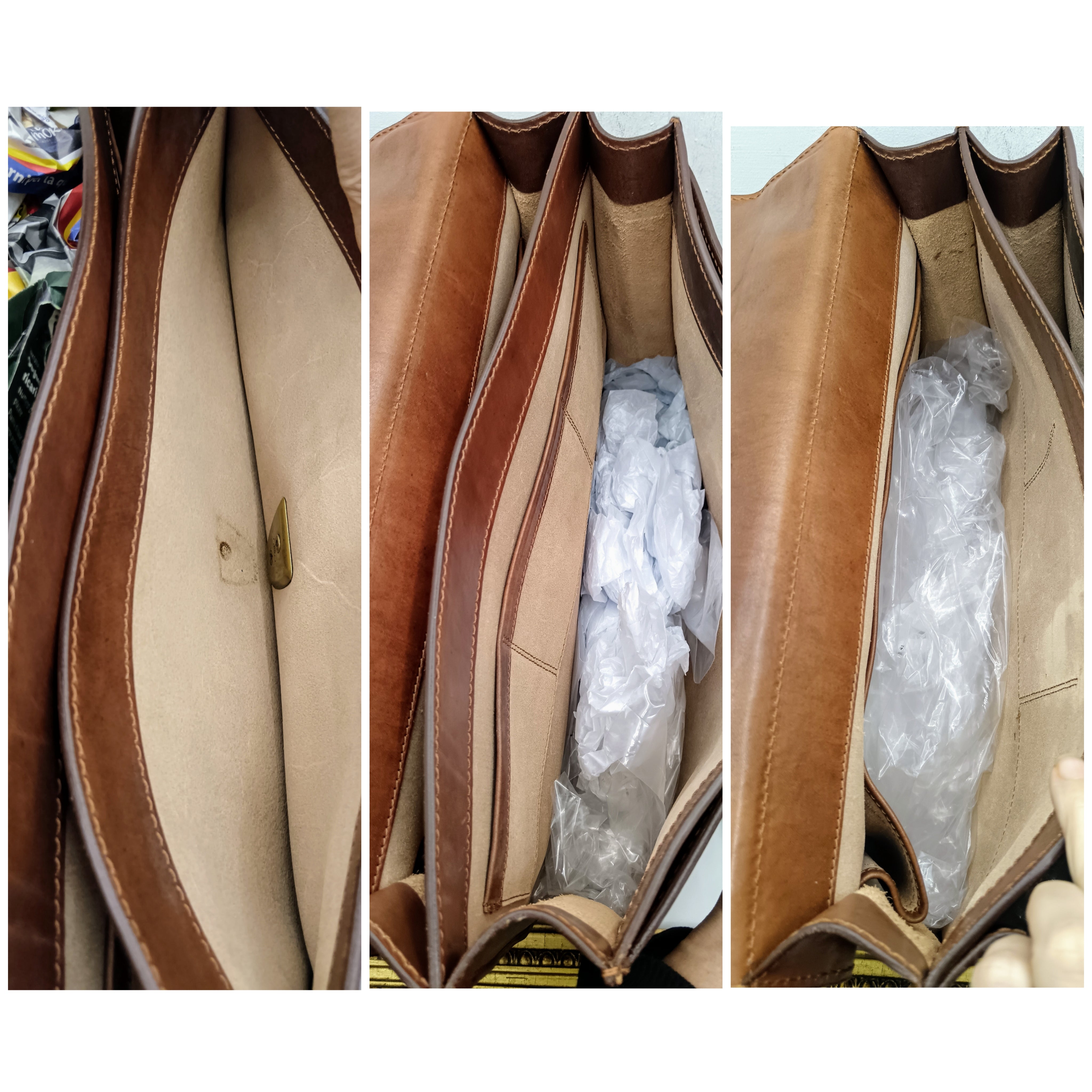 The Bridge – Cartella/Borsa Lavoro pelle marrone due soffietti con tracolla