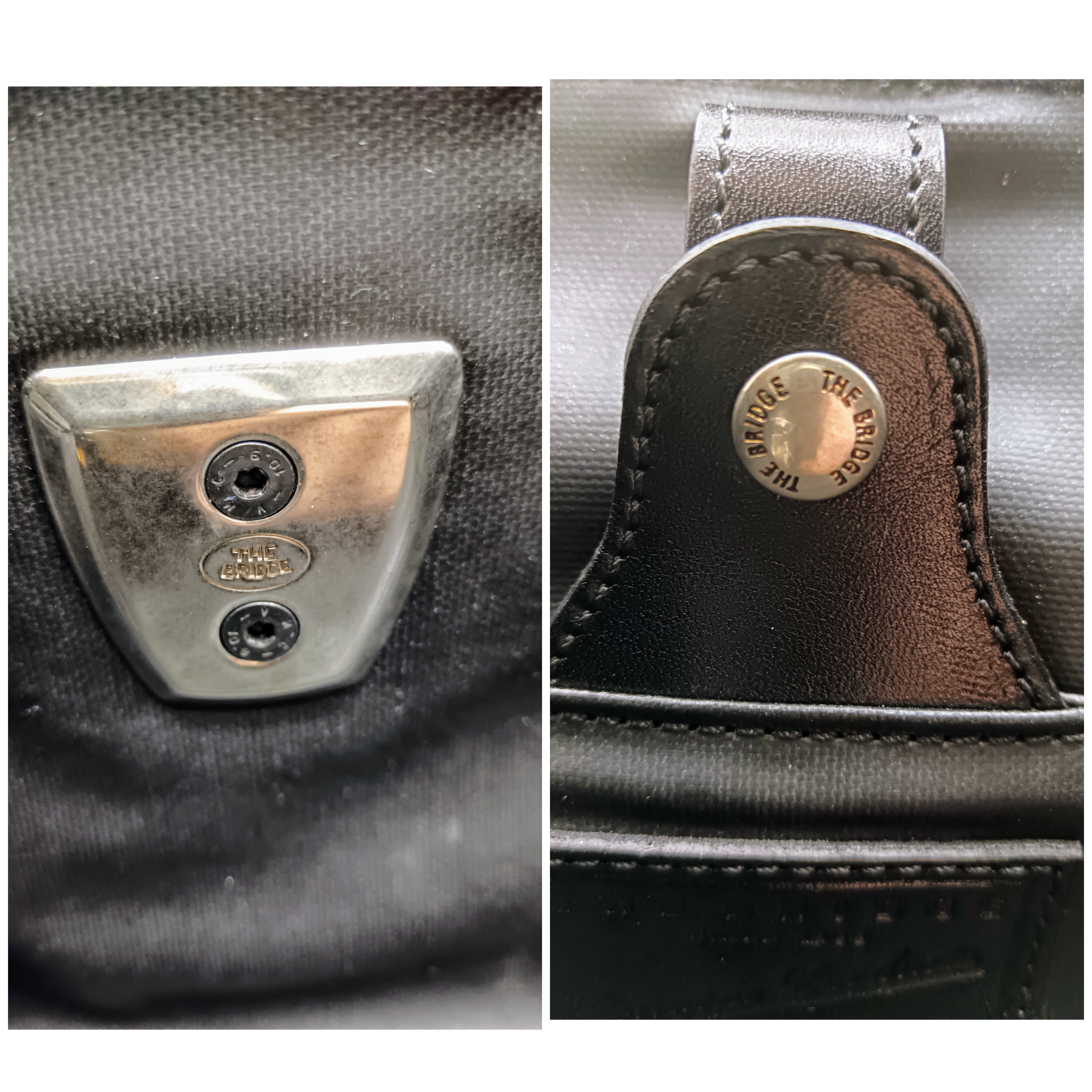 The Bridge – Borsa Dottore in Pelle Nera Linea Story Full Set NUOVA