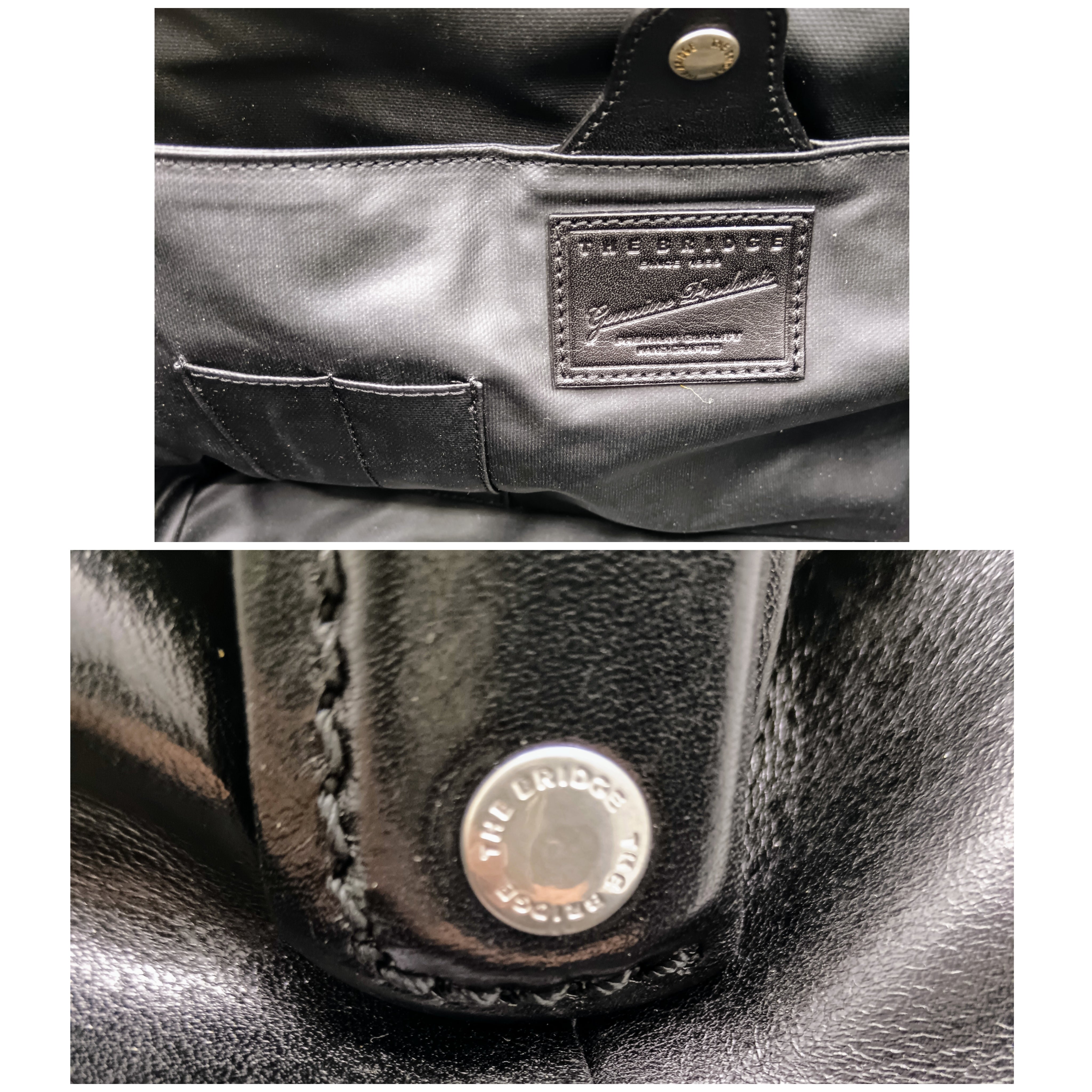 The Bridge – Borsa Dottore in Pelle Nera Linea Story Full Set NUOVA