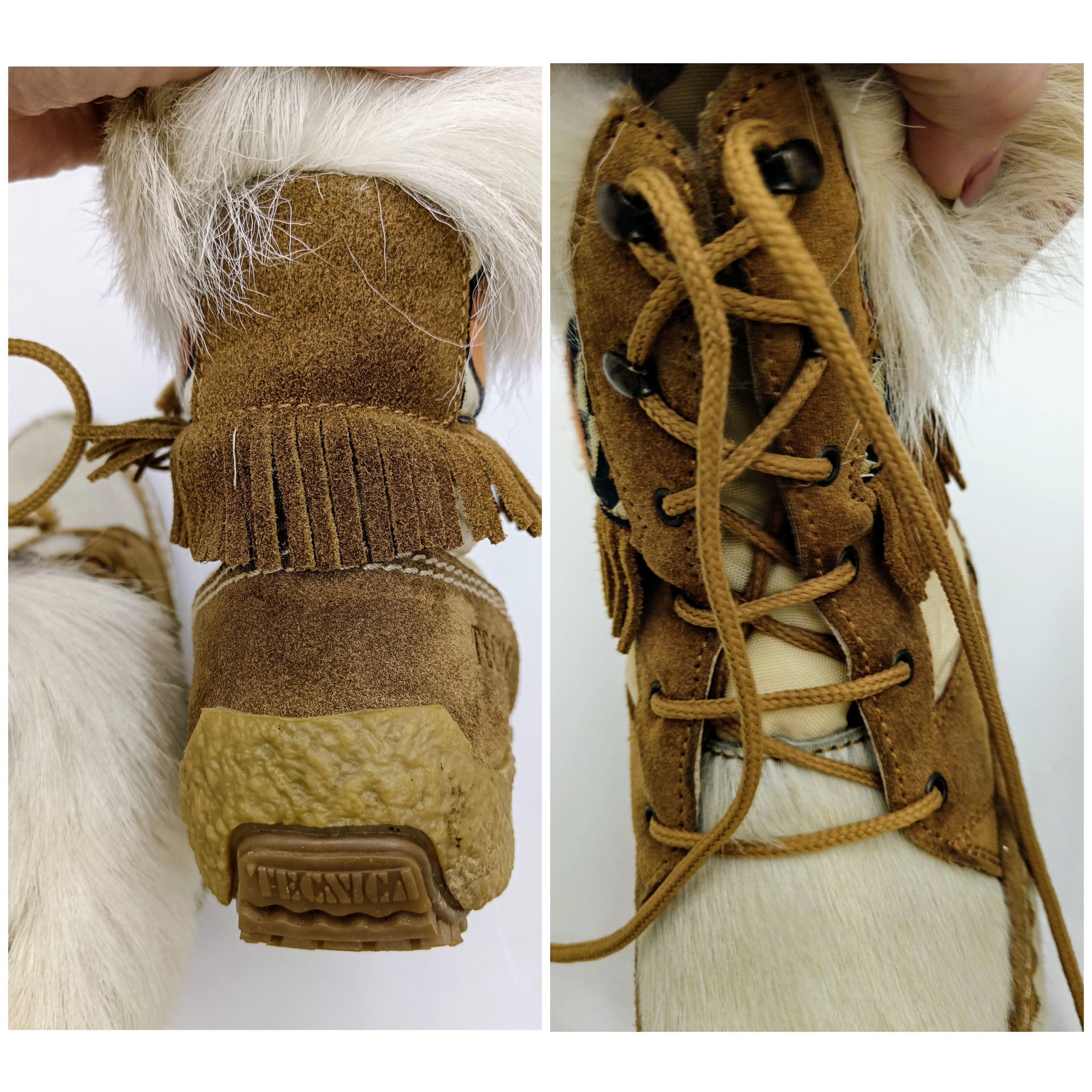 MoonBoot – Doposci Stivaletti da Neve in Pelle e Pelo Vintage