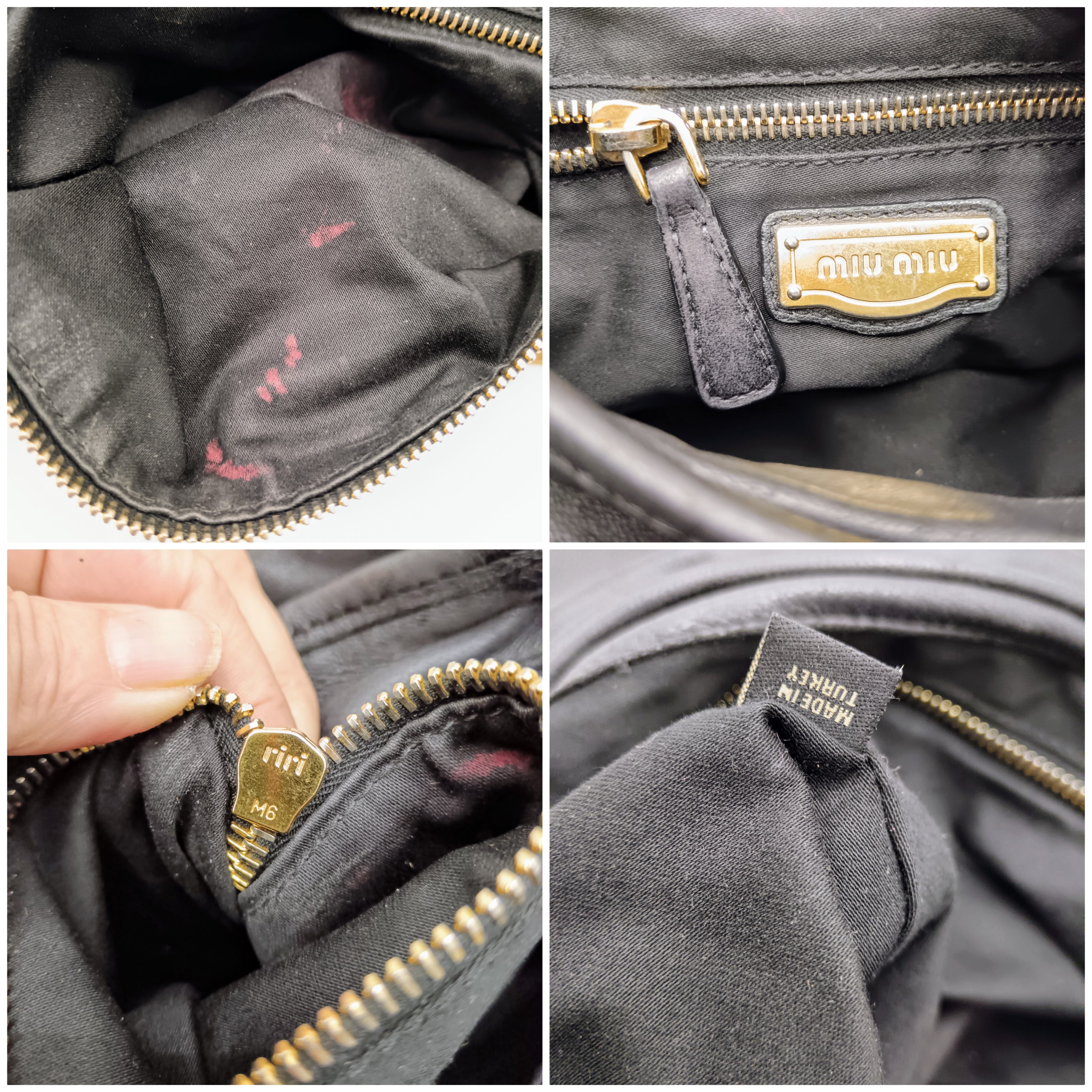 Miu Miu – Coffer Bag Hobo Pelle matelassé nera con tracolla