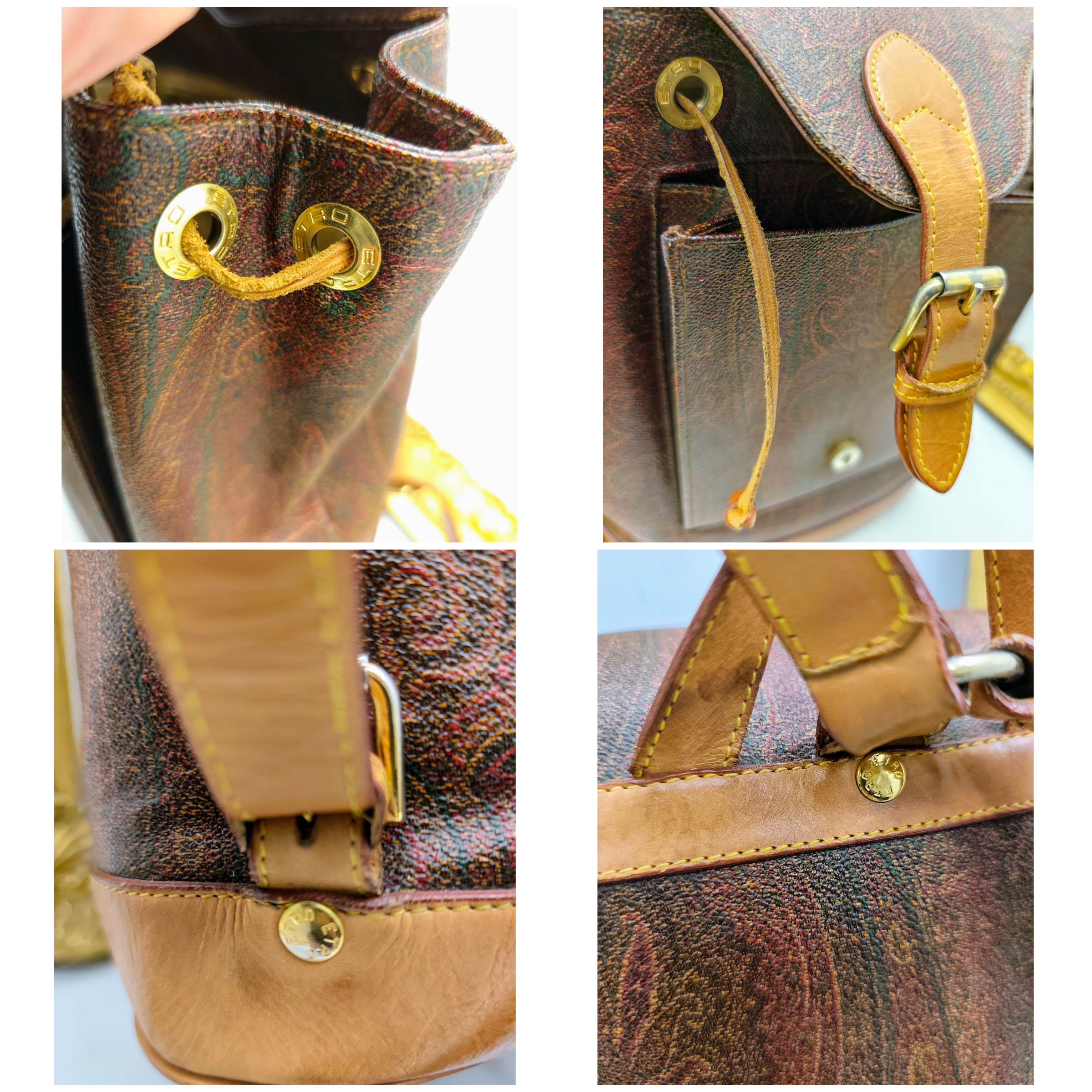 Etro – Zaino a Secchiello in Paisley Jacquard Vintage