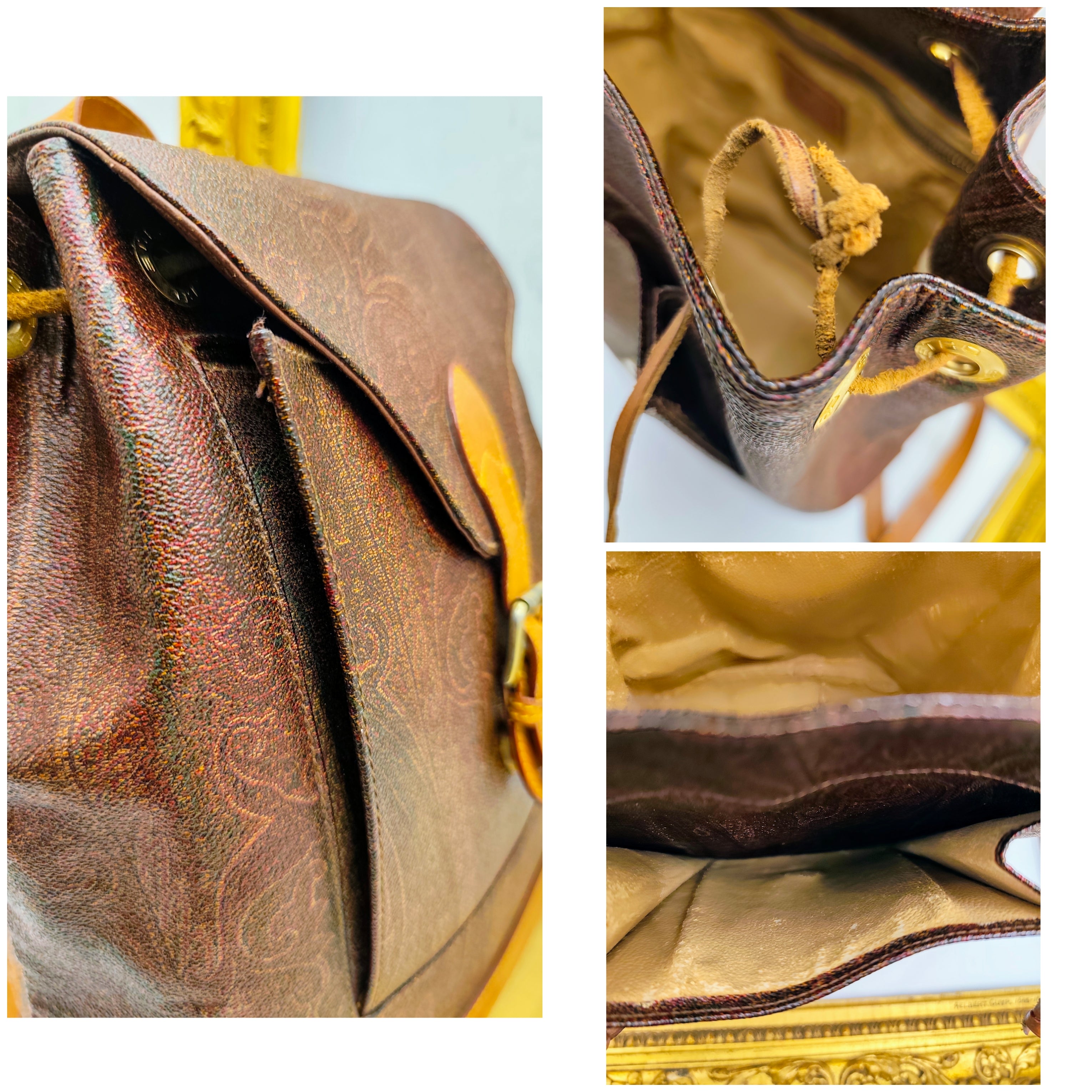 Etro – Zaino a Secchiello in Paisley Jacquard Vintage