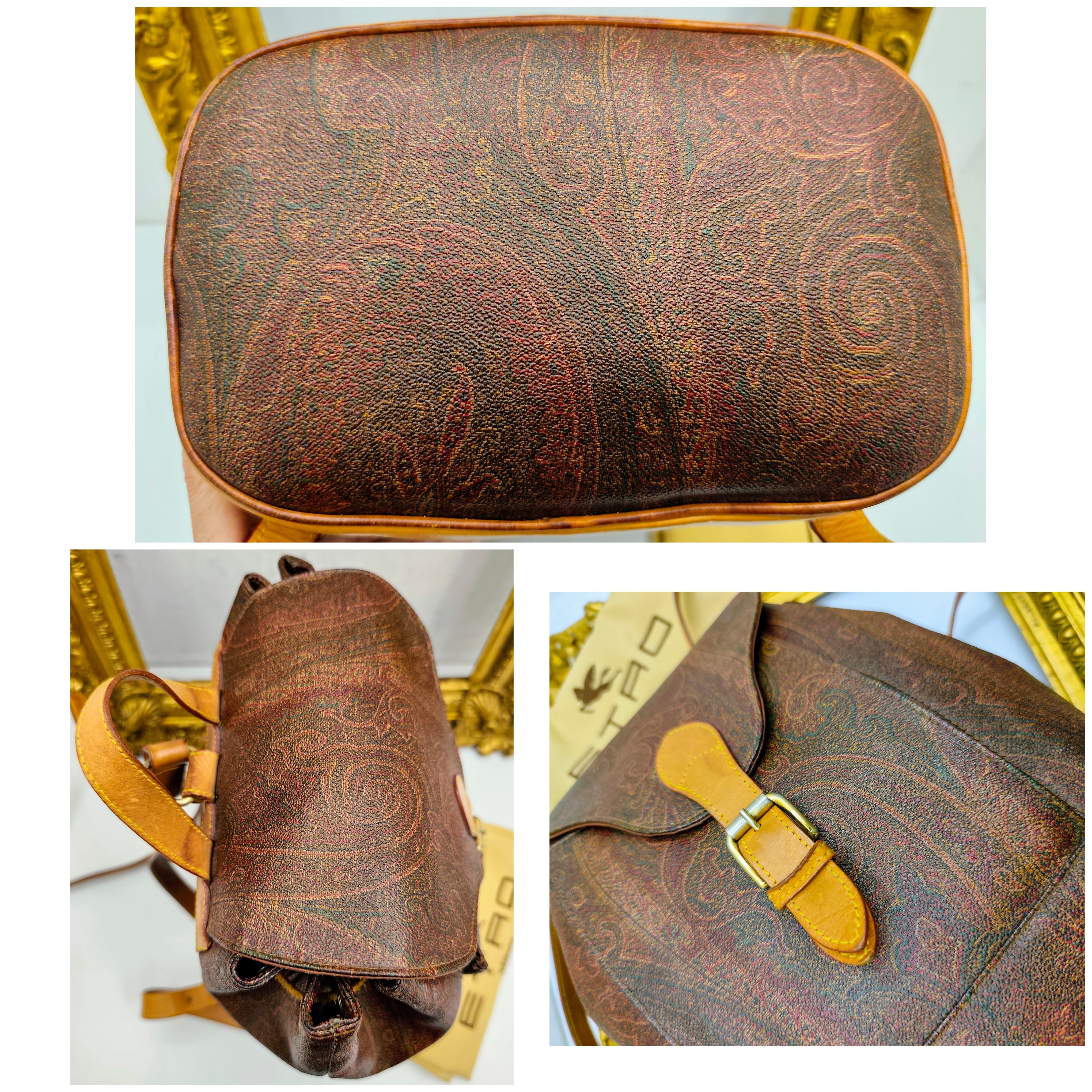 Etro – Zaino a Secchiello in Paisley Jacquard Vintage