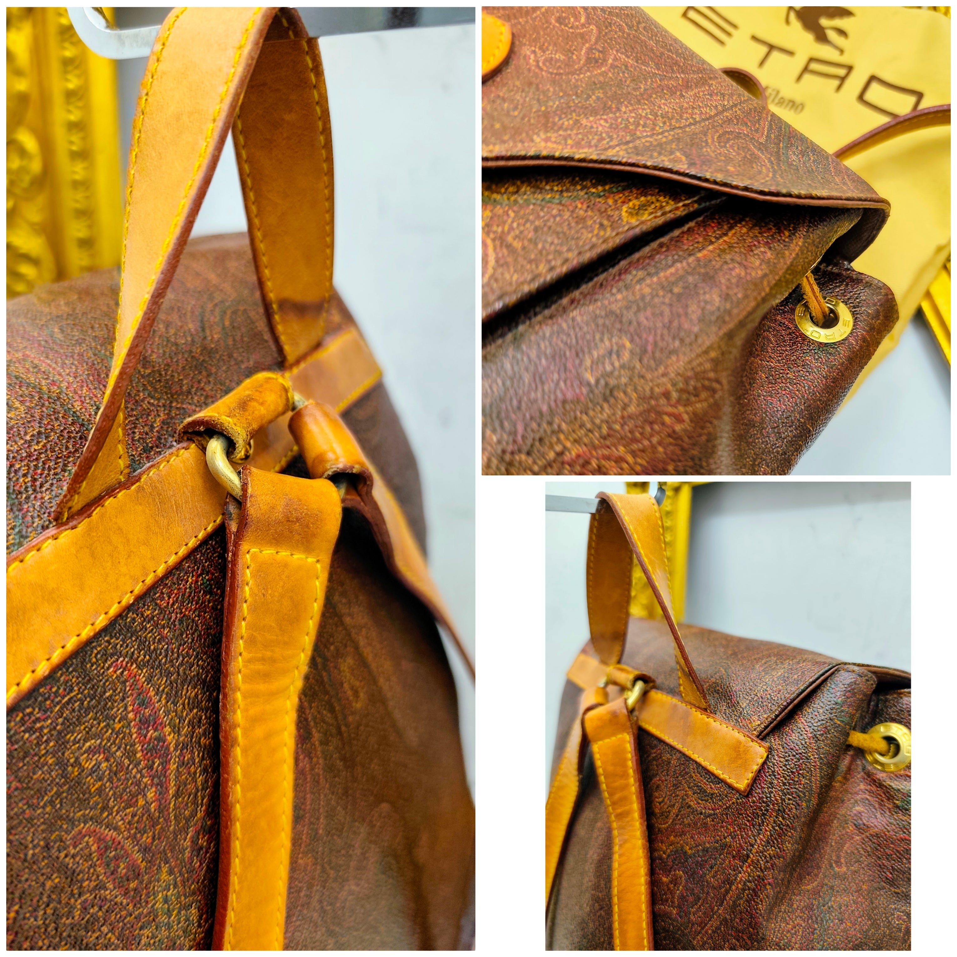 Etro – Zaino a Secchiello in Paisley Jacquard Vintage