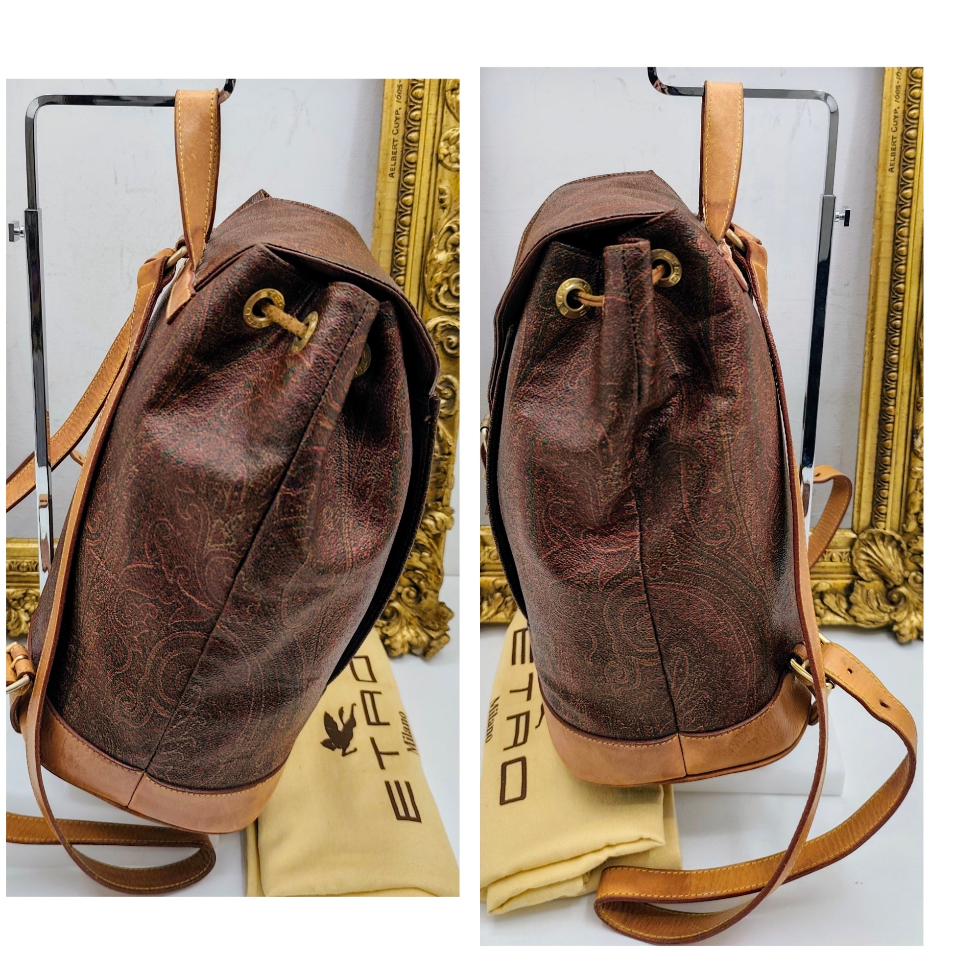 Etro – Zaino a Secchiello in Paisley Jacquard Vintage