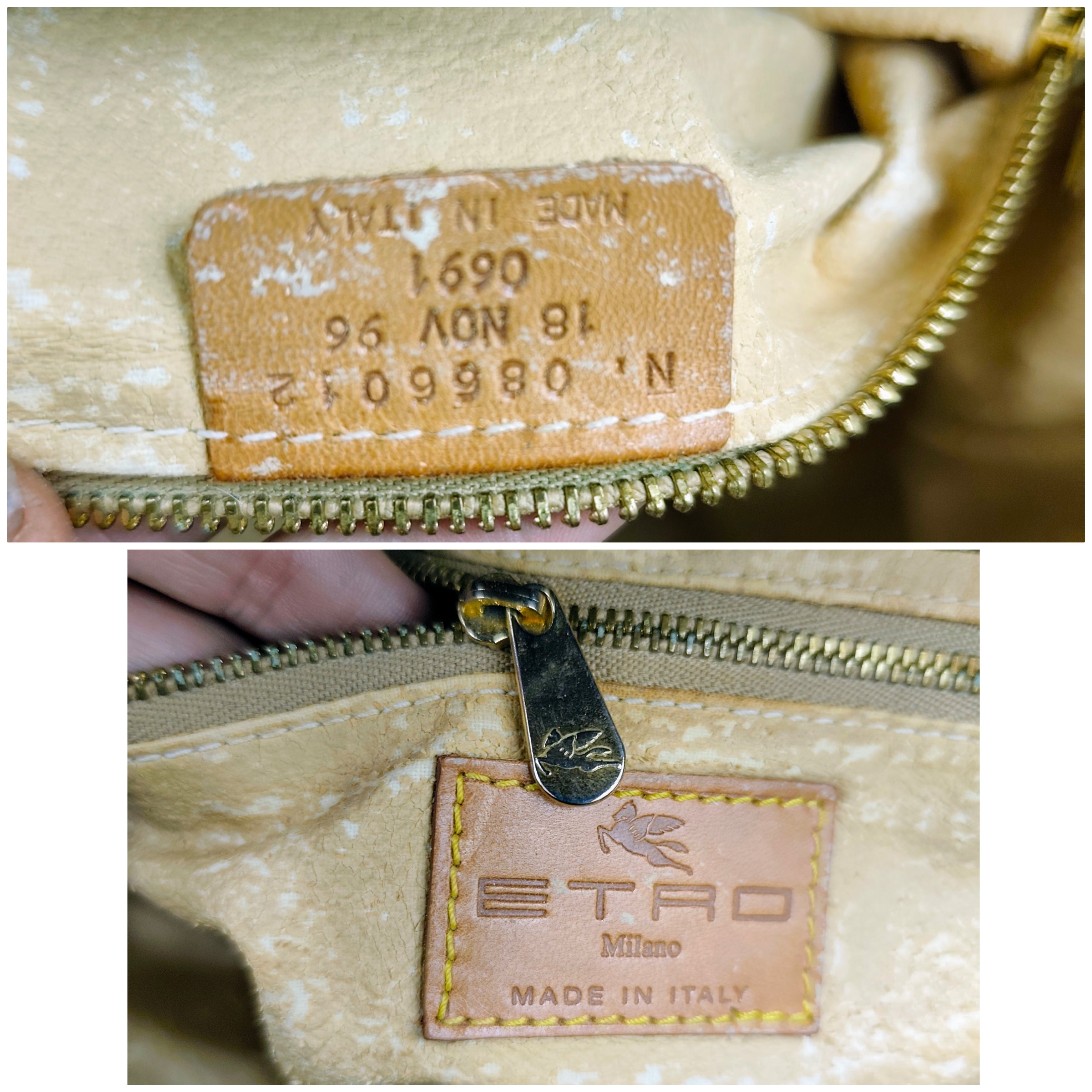 Etro – Zaino a Secchiello in Paisley Jacquard Vintage