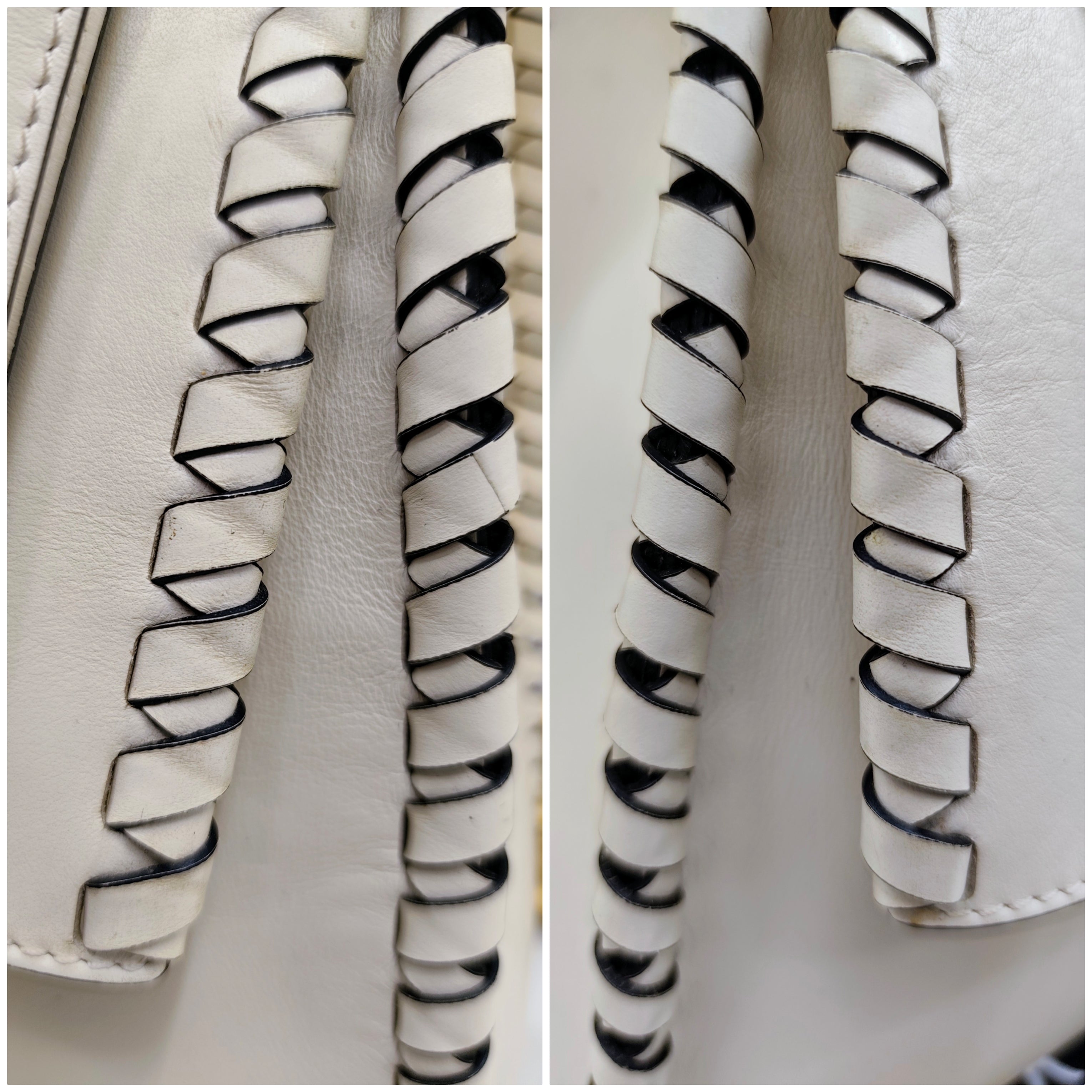 Orciani – Sveva Liberty Mesh Media Pelle Bianco Latte