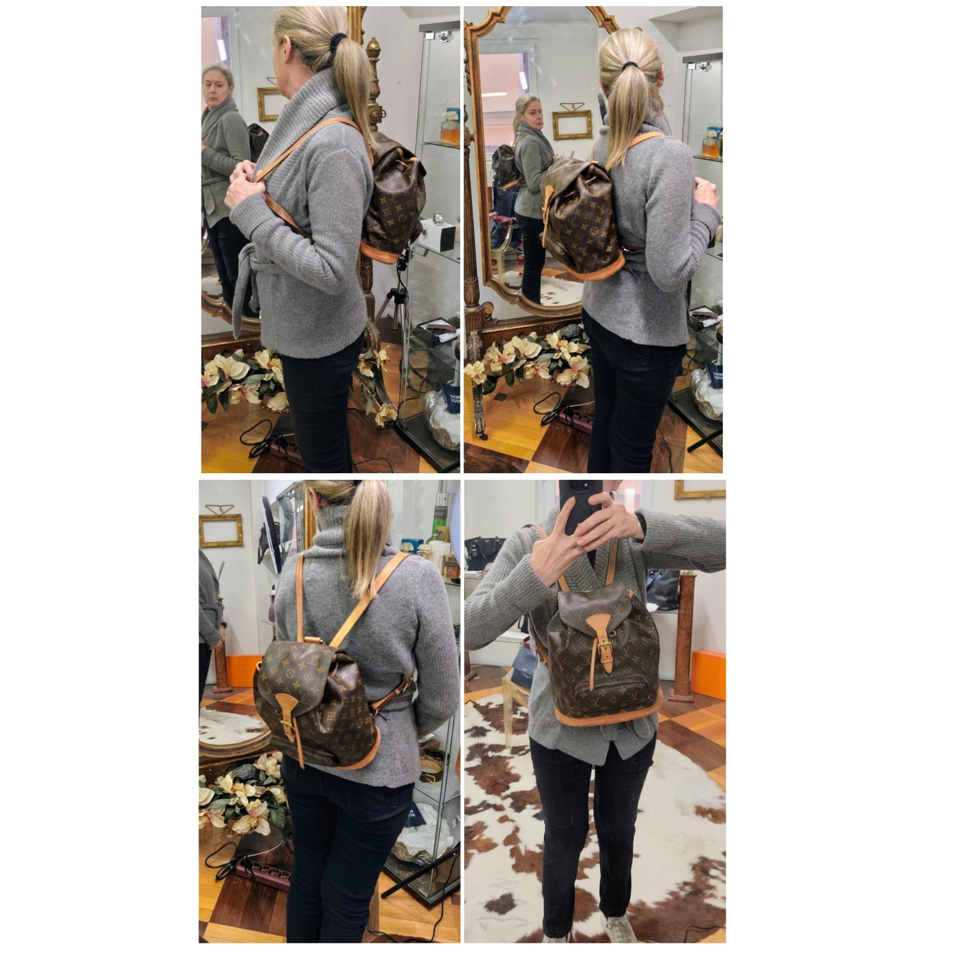 Louis Vuitton - Zaino MONTSOURIS MM – Monogram Vintage