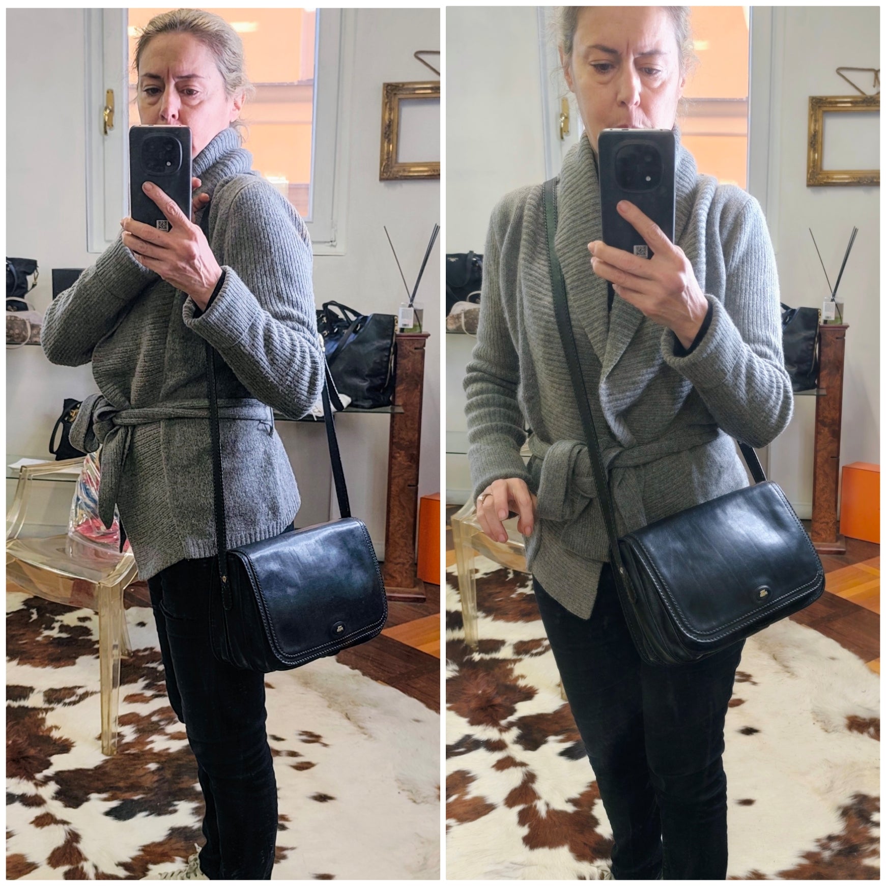 The Bridge – Postina Camera Bag Pelle Nera Linea Story
