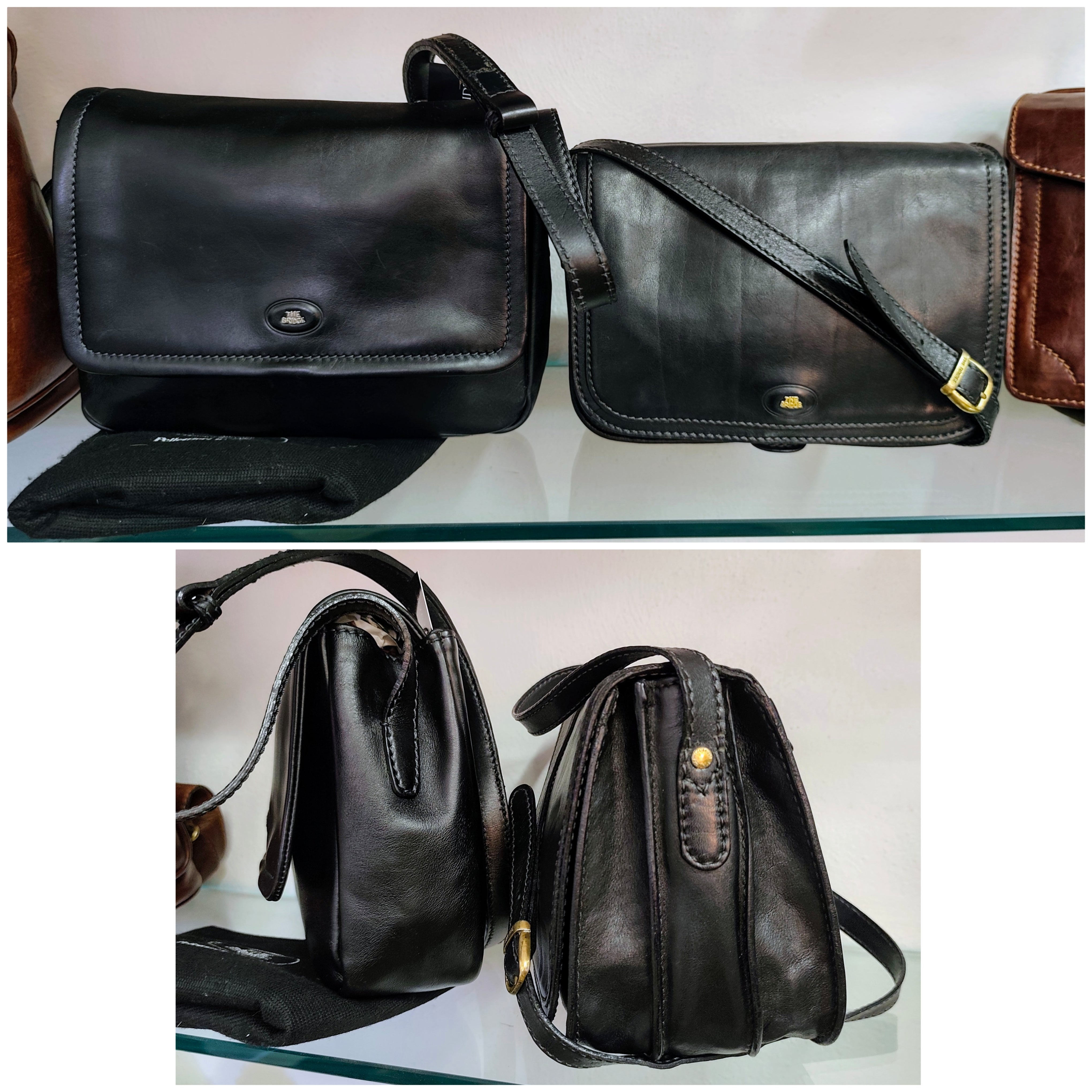 The Bridge – Postina Camera Bag Pelle Nera Linea Story