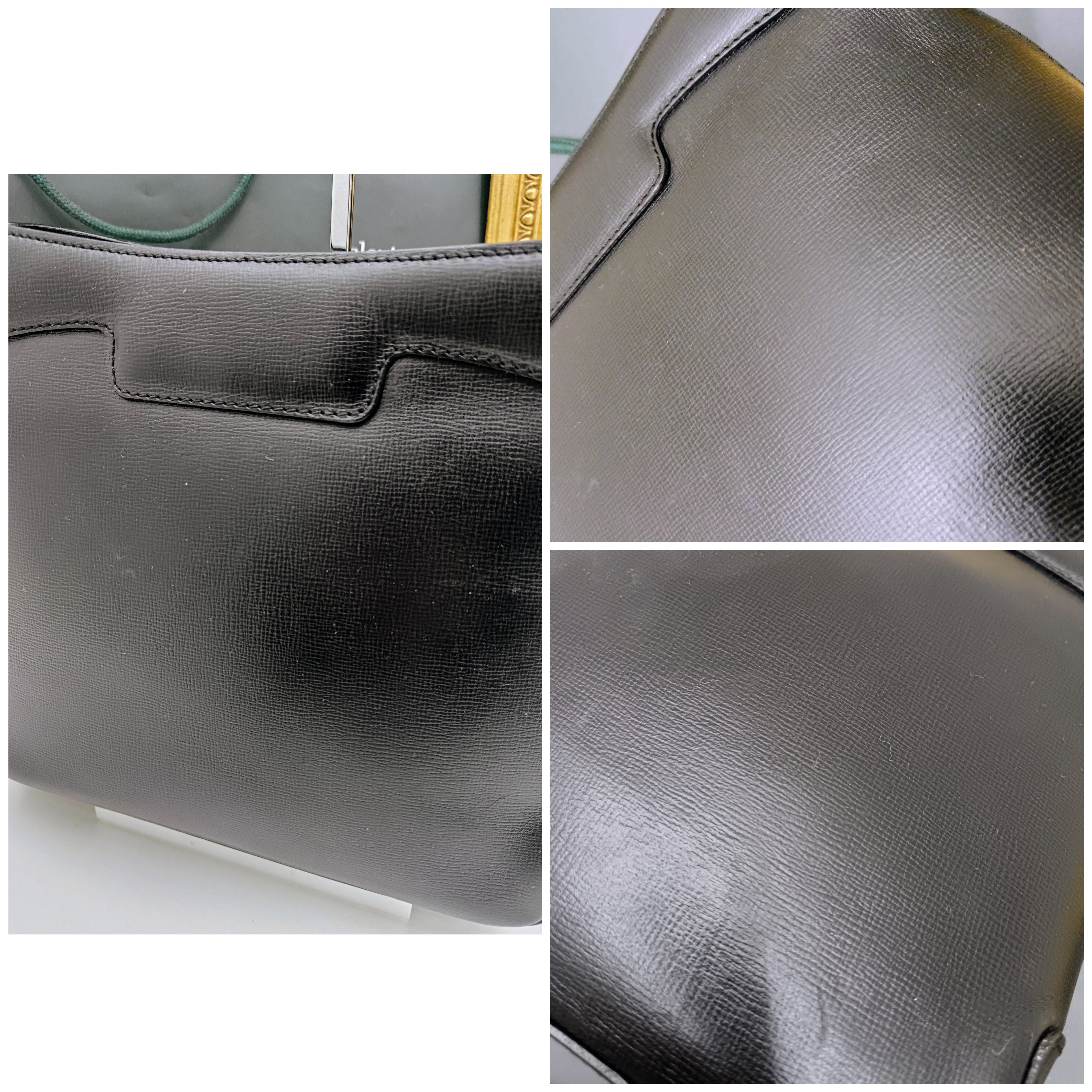 Valextra – Borsa a spalla in pelle Millepunte nera