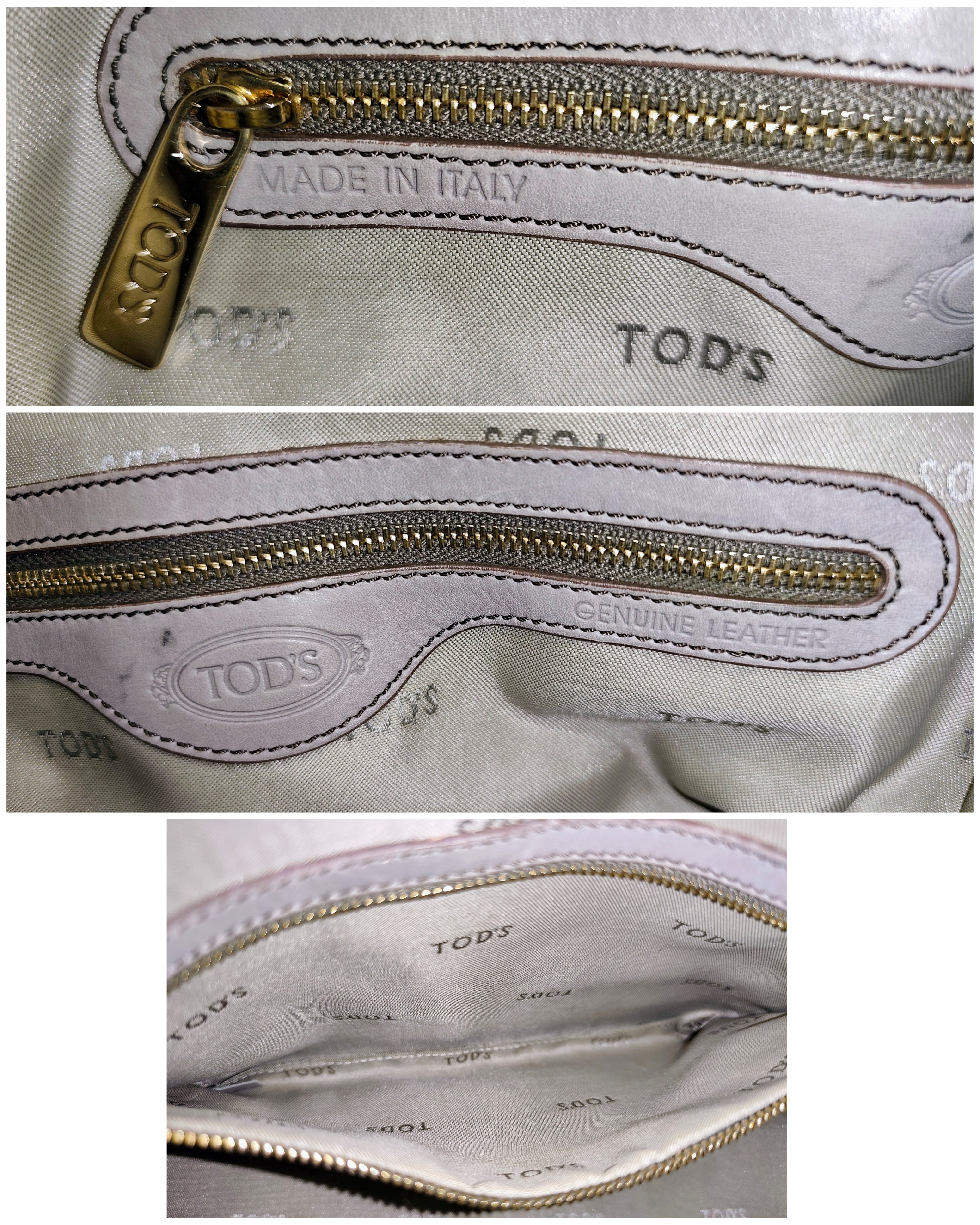 Tod's – Bauletto "D-Styling" pelle grigio perla con tracolla