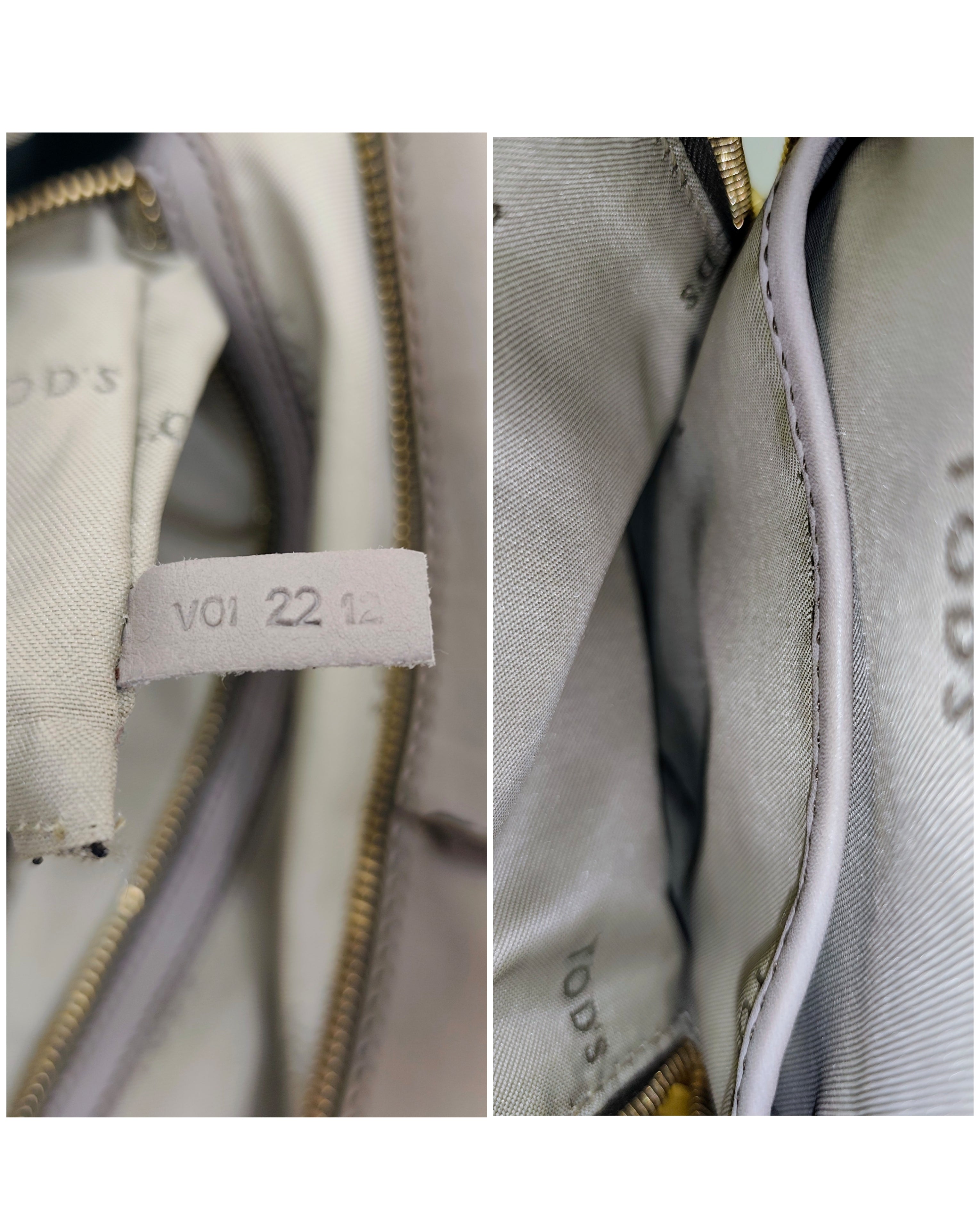 Tod's – Bauletto "D-Styling" pelle grigio perla con tracolla