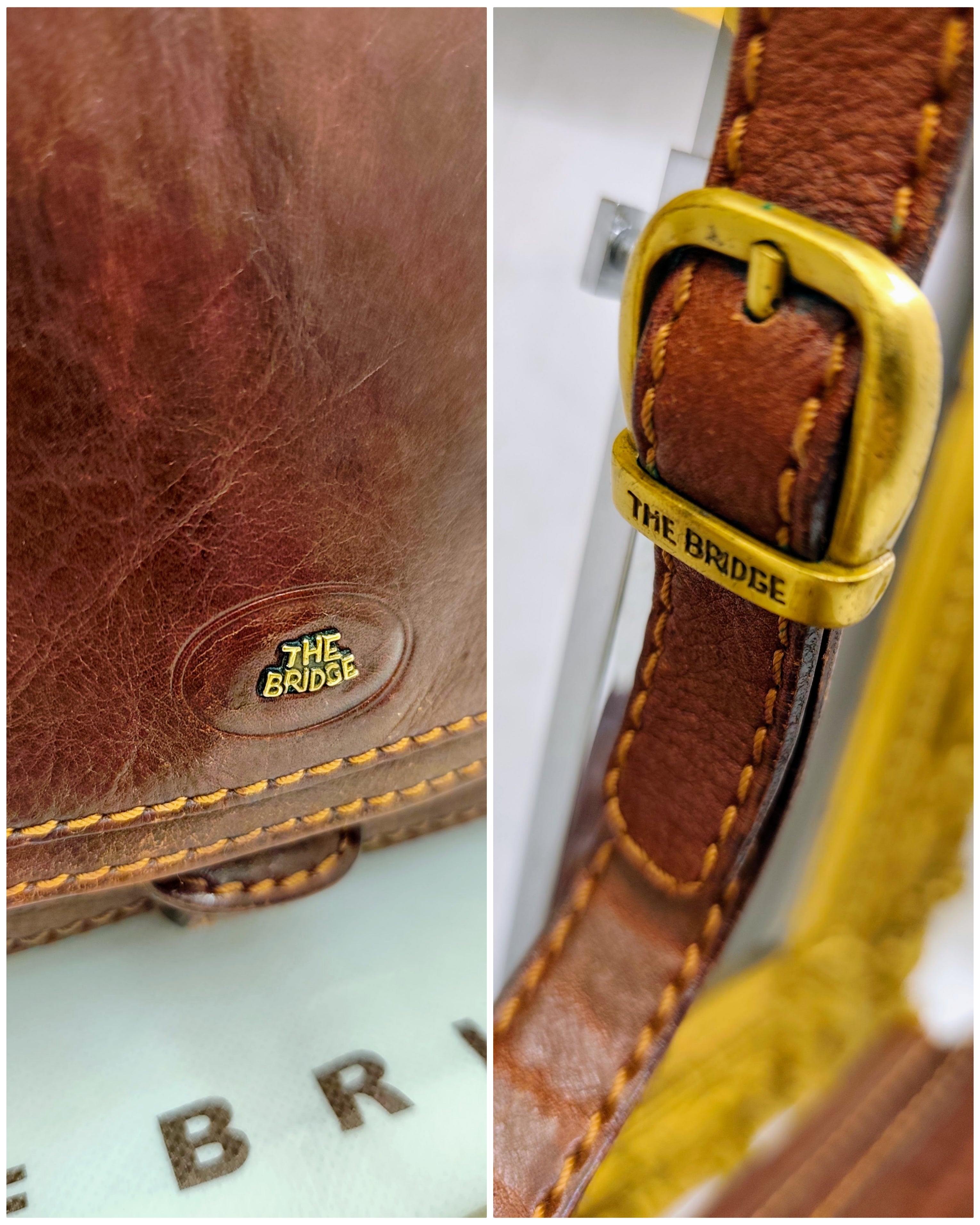 The Bridge – Postina Camera Bag tracolla Pelle Linea Story Vintage
