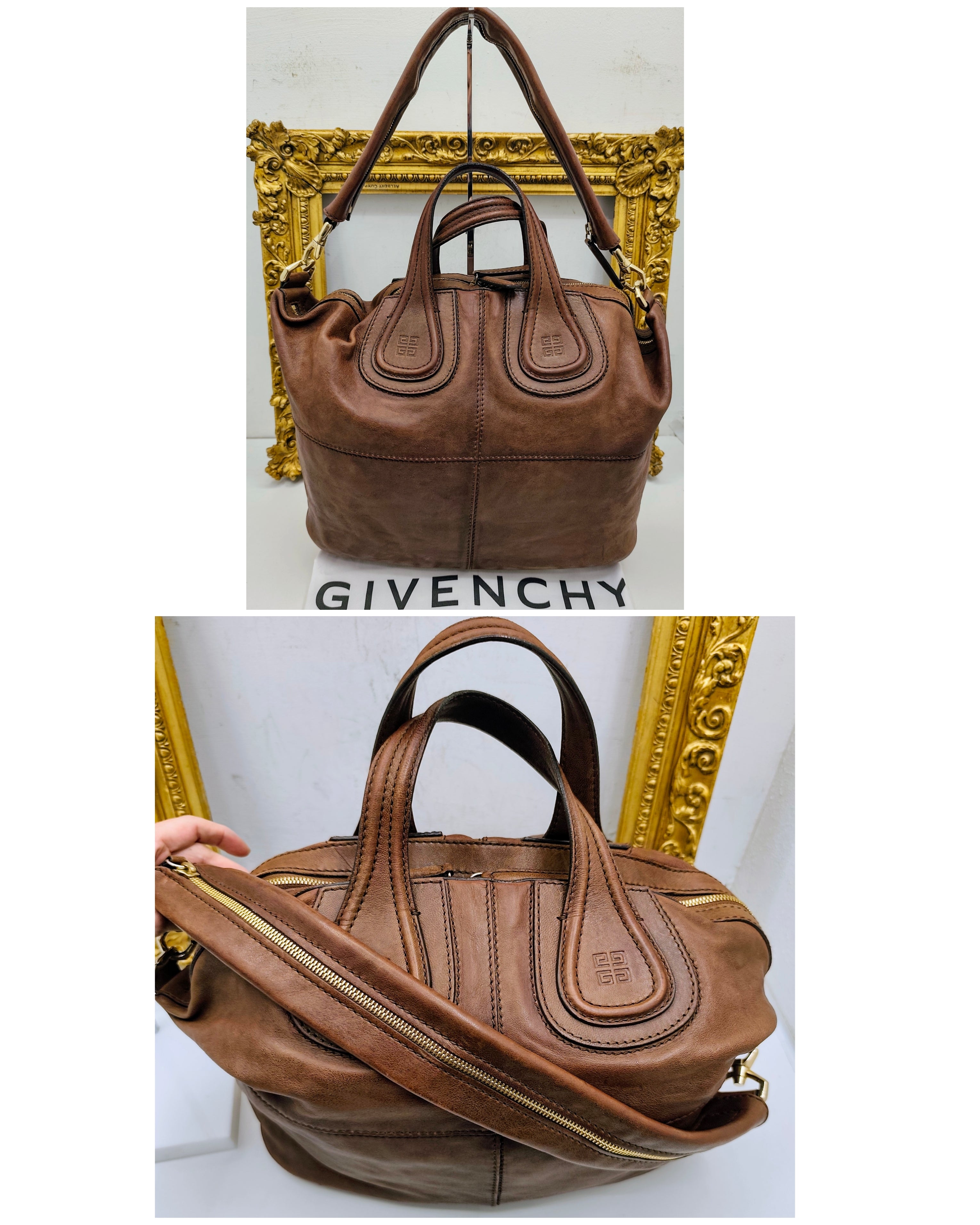 Givenchy – Borsa Shopper “Nightingale” in Pelle Nocciola