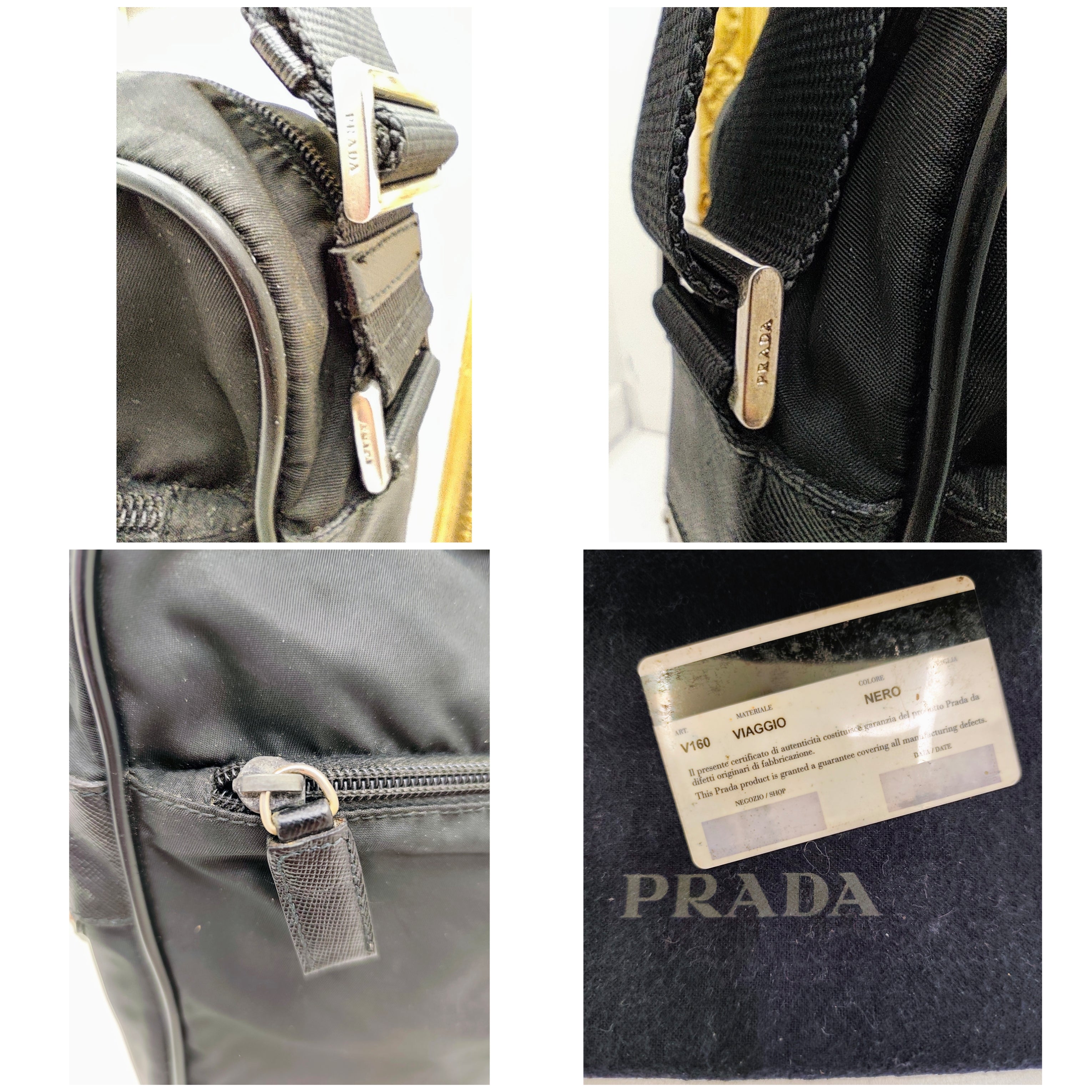 Prada – Borsello Unisex Nylon Nero con Tracolla