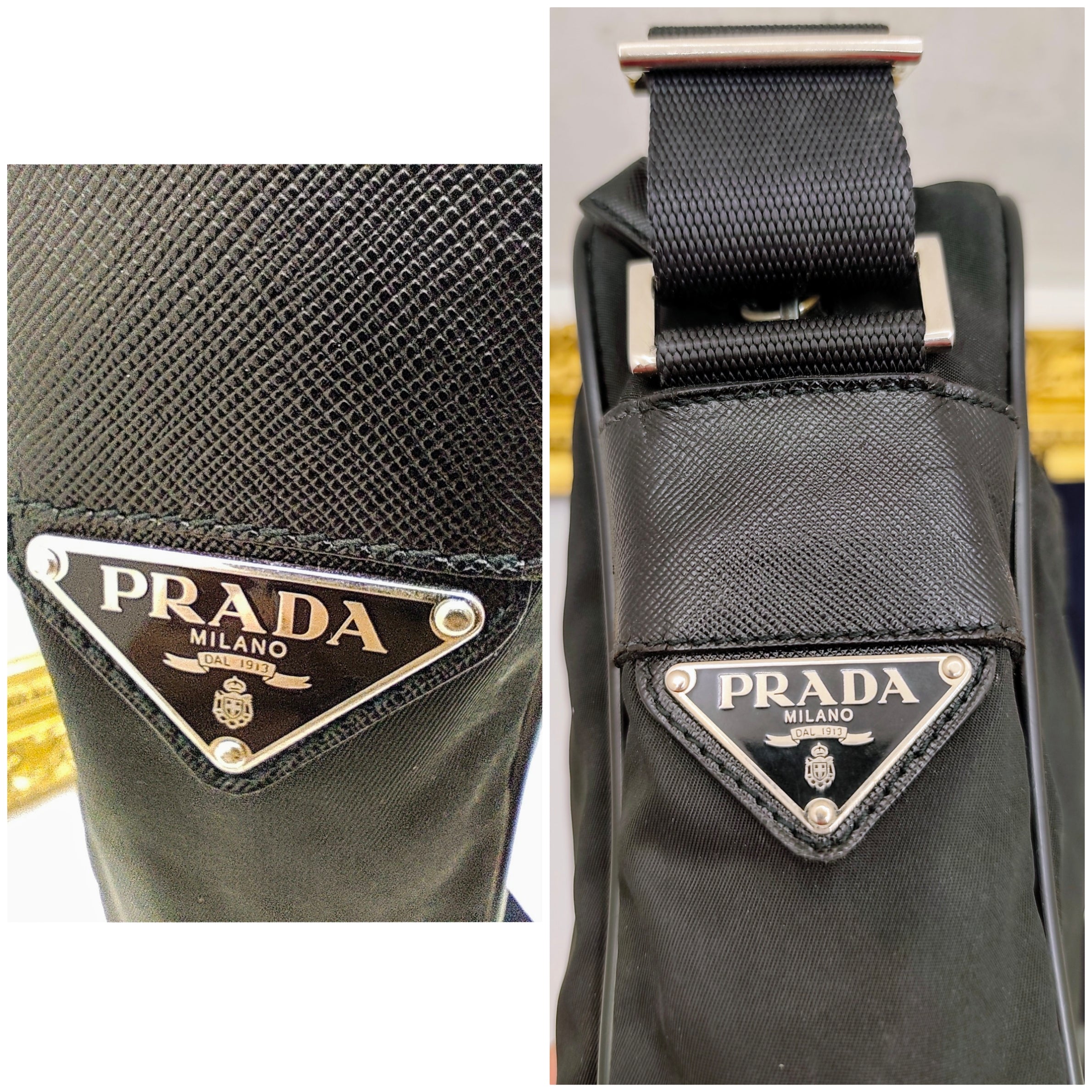 Prada – Borsello Unisex Nylon Nero con Tracolla