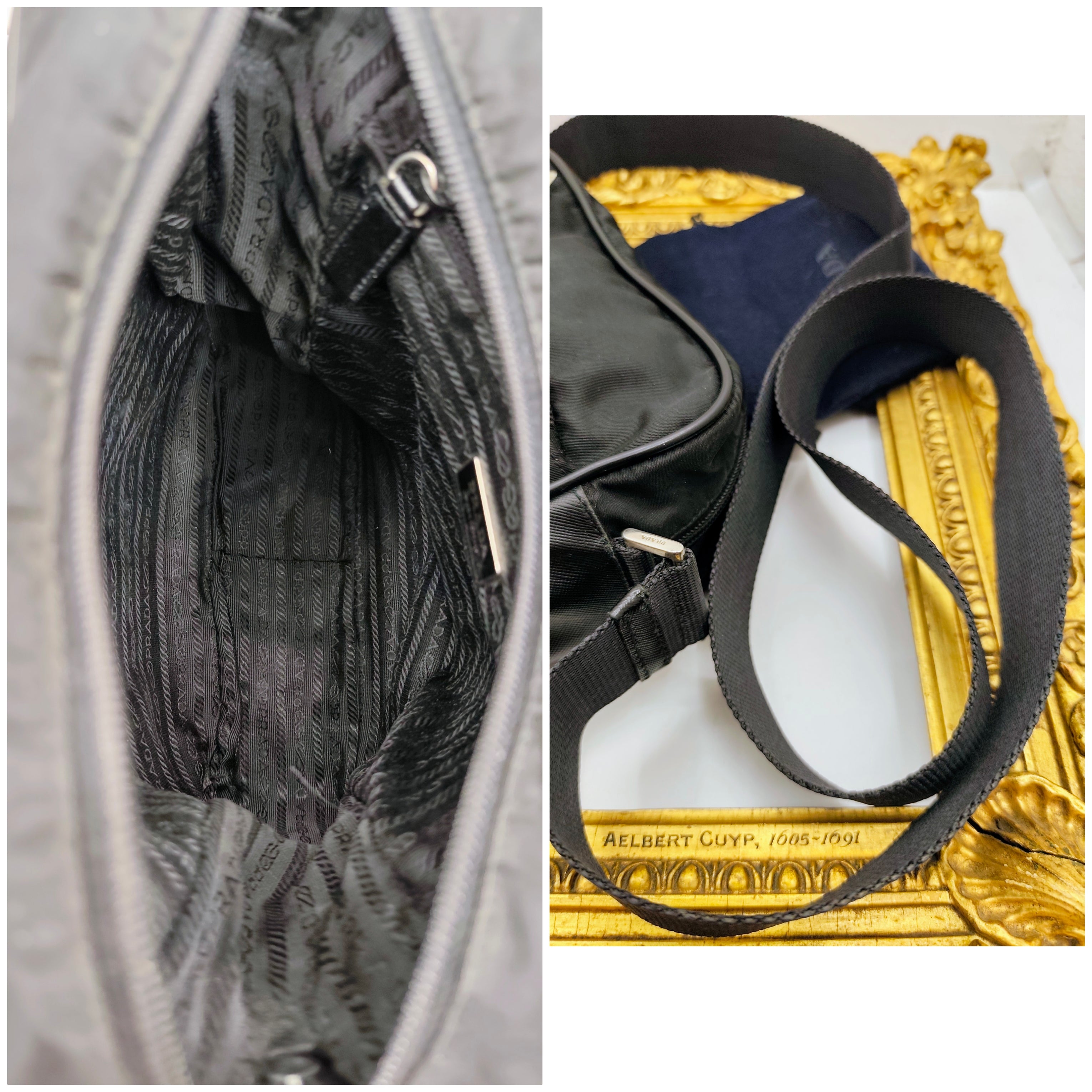 Prada – Borsello Unisex Nylon Nero con Tracolla