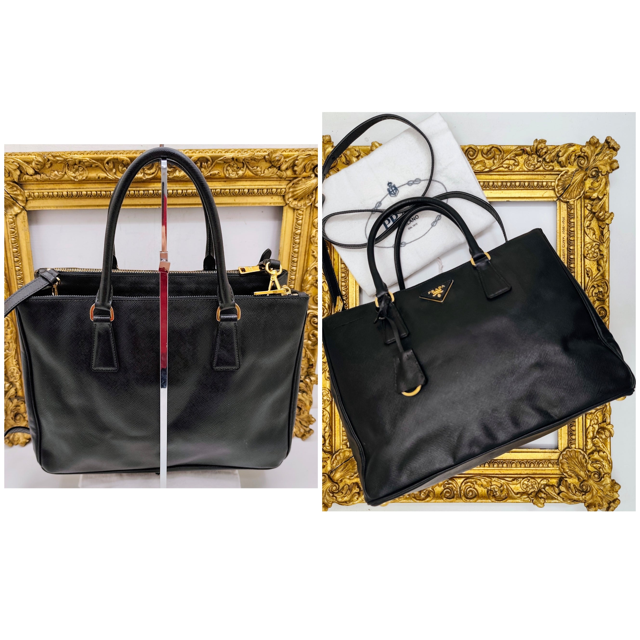 Prada – Galleria Grande Pelle Saffiano Nero