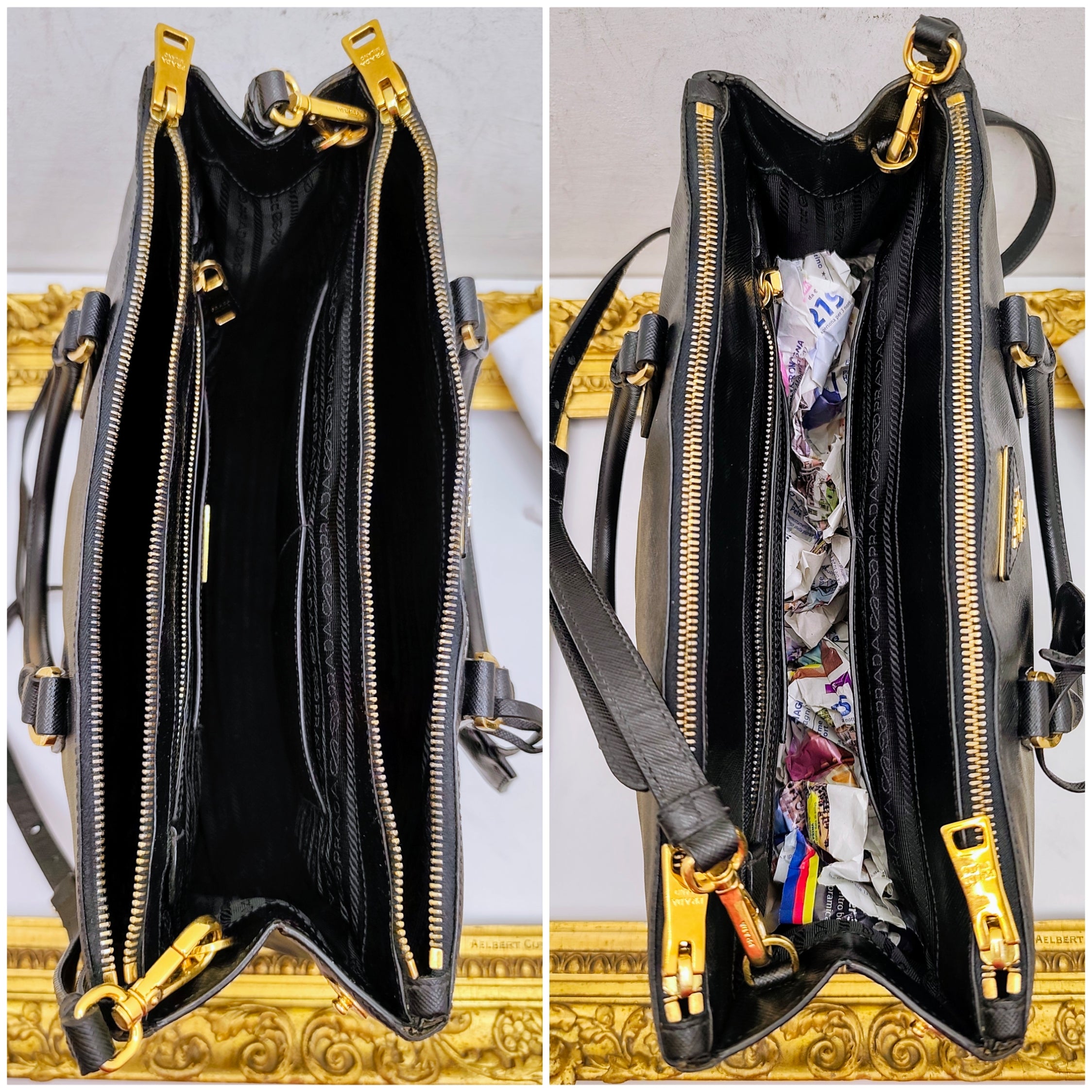 Prada – Galleria Grande Pelle Saffiano Nero