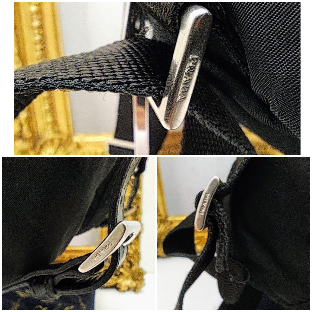 Prada – Zaino In Nylon Nero Vintage
