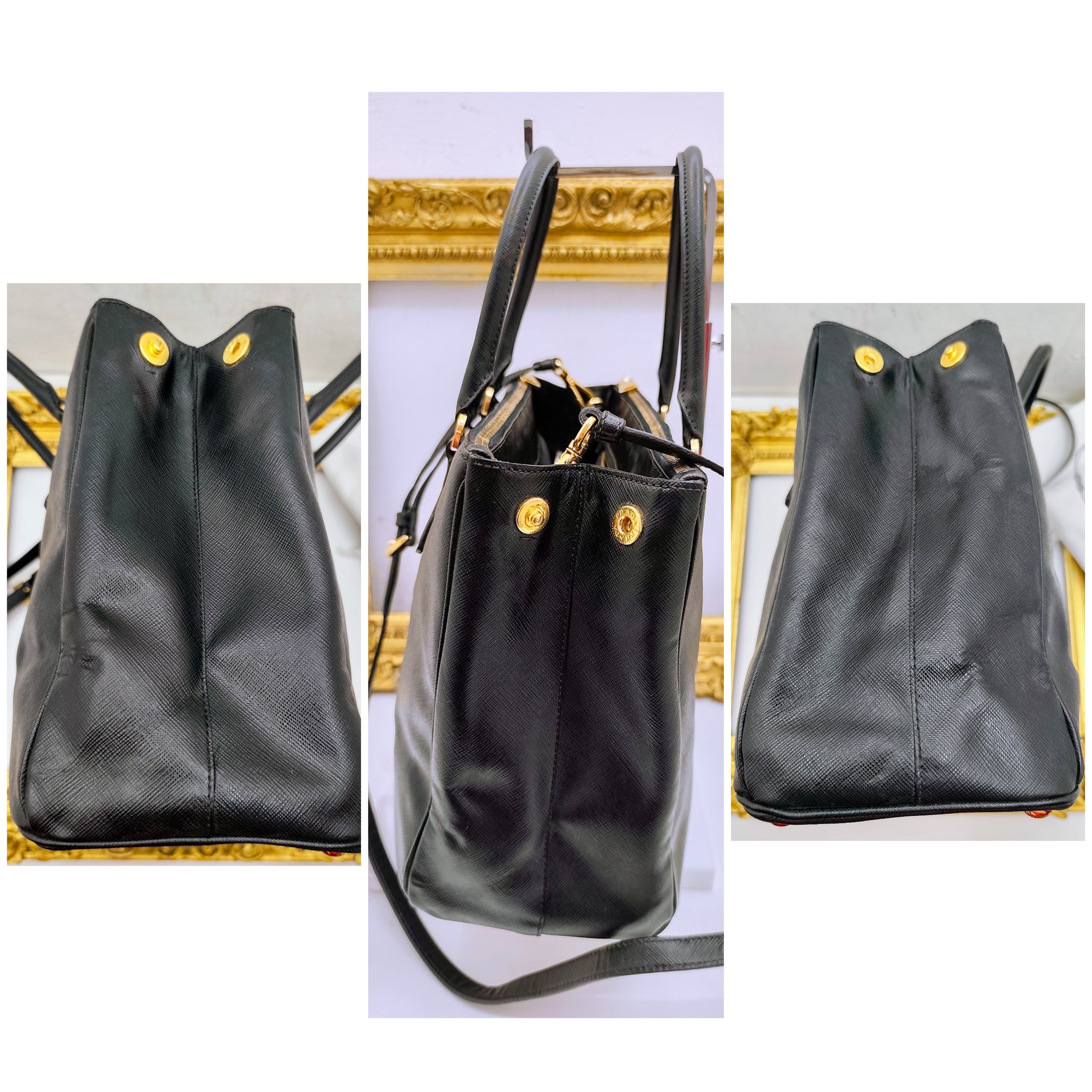 Prada – Galleria Grande Pelle Saffiano Nero