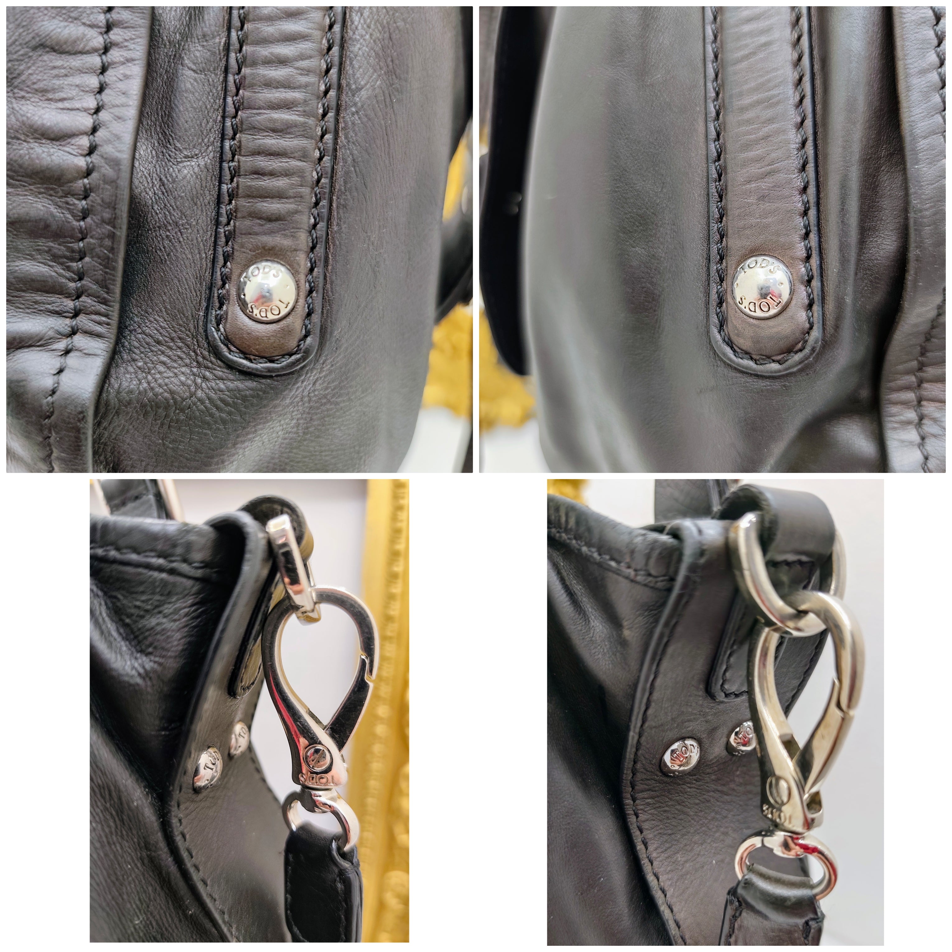 Tod’s – “D-Bag” Secchiello Pelle Nera con Tracolla