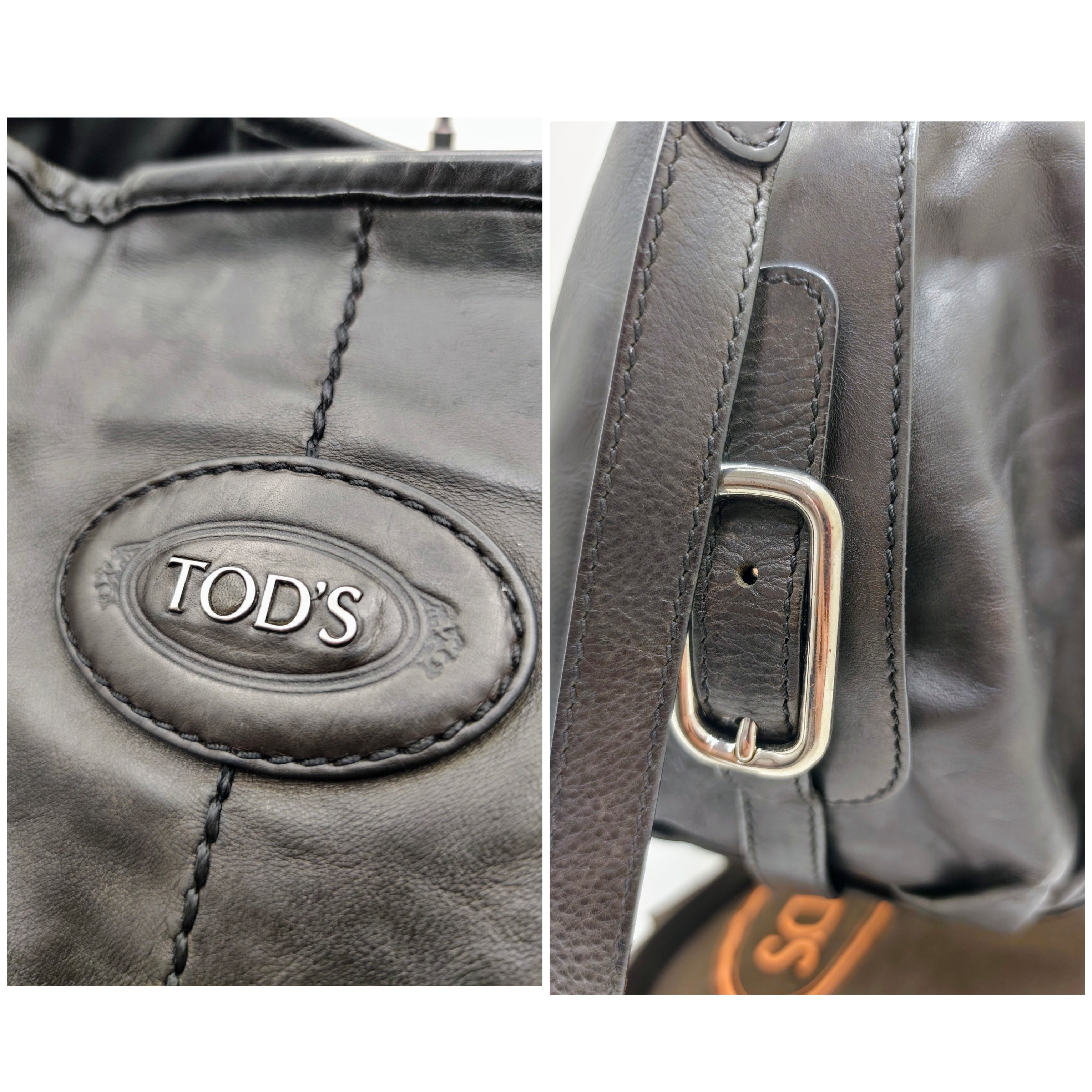 Tod’s – “D-Bag” Secchiello Pelle Nera con Tracolla