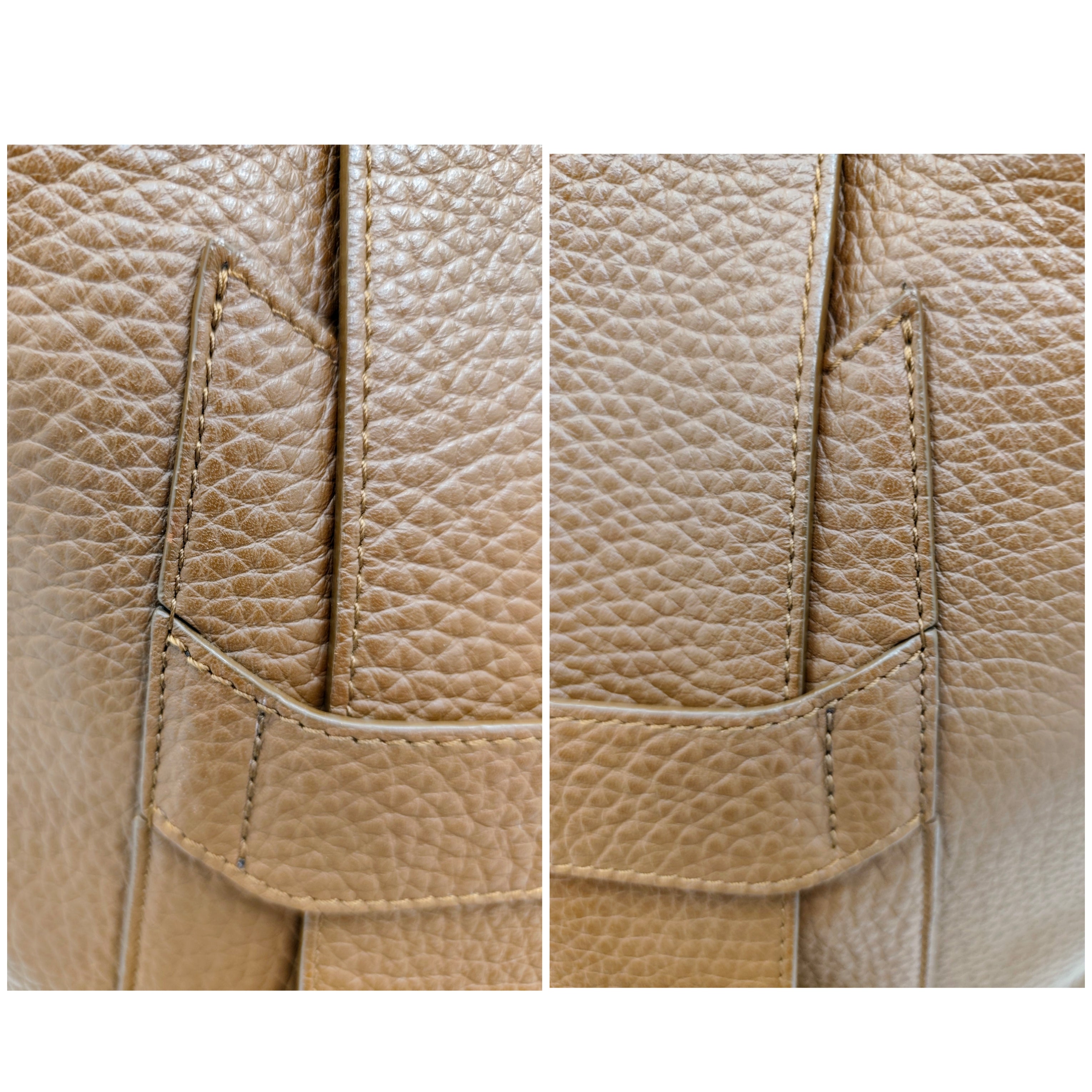 Orciani – Dama Soft Grande Pelle Martellata Marrone Carruba Pari al Nuovo