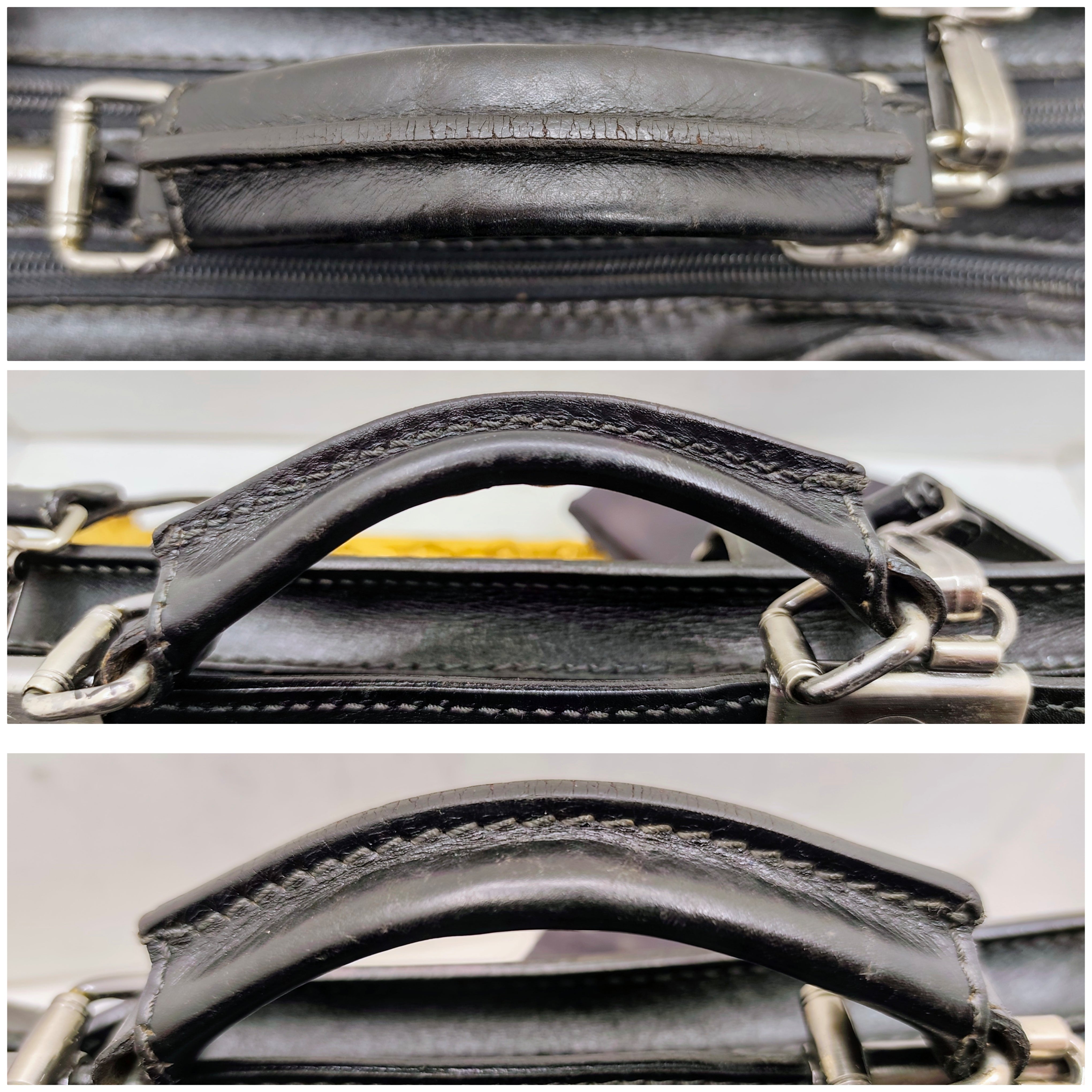 The Bridge – Cartella Porta Ombrello Pelle Nera Linea Story Vintage