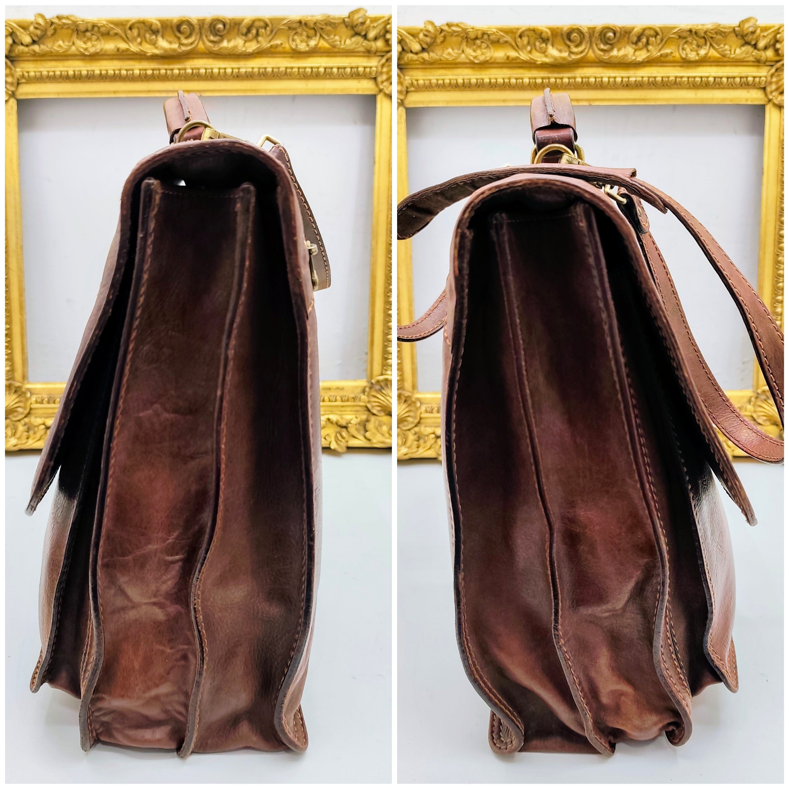 The Bridge – Cartella espandibile Linea Story Marrone Vintage