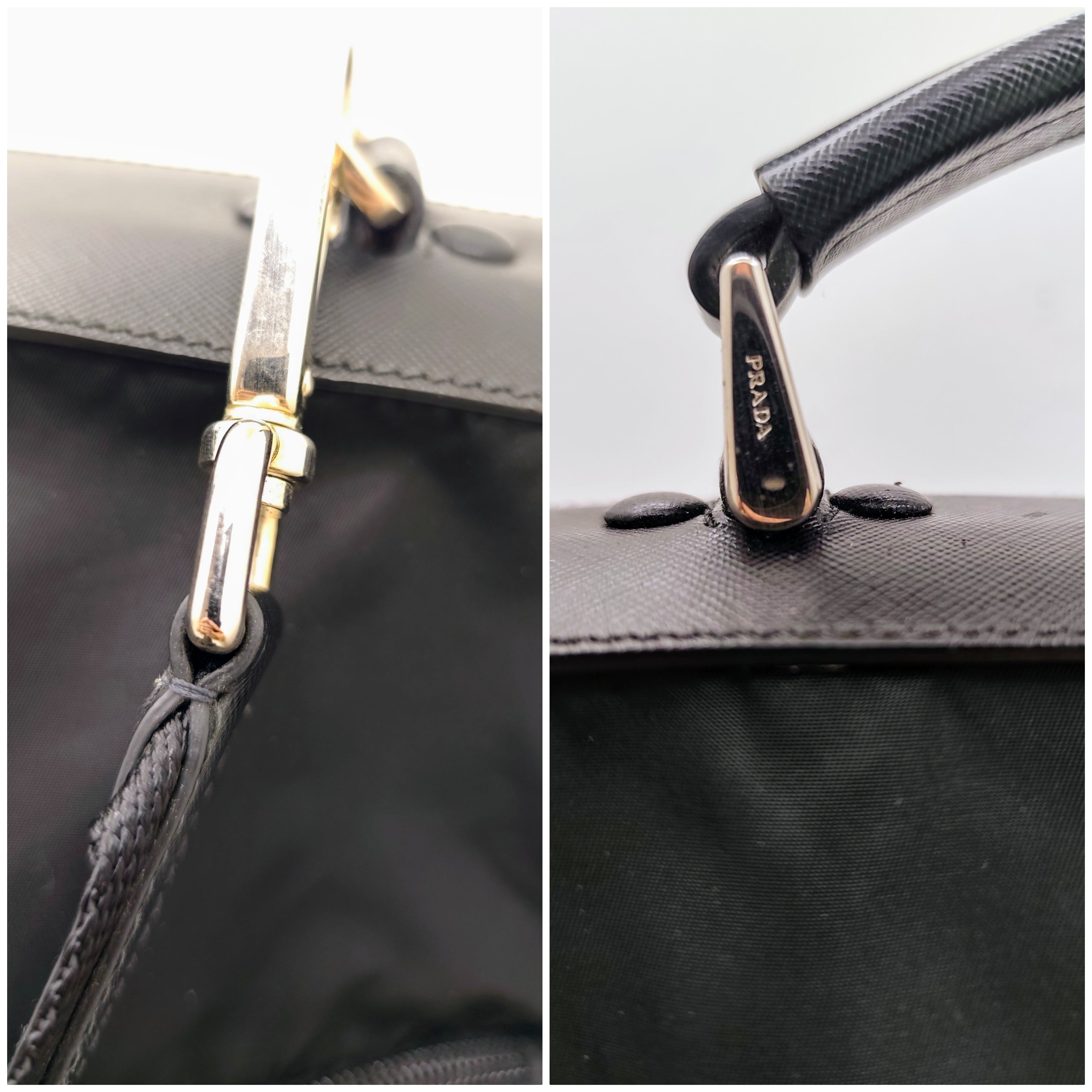 Prada - Borsone Porta Abiti da Viaggio in Re-Nylon e Pelle Nera