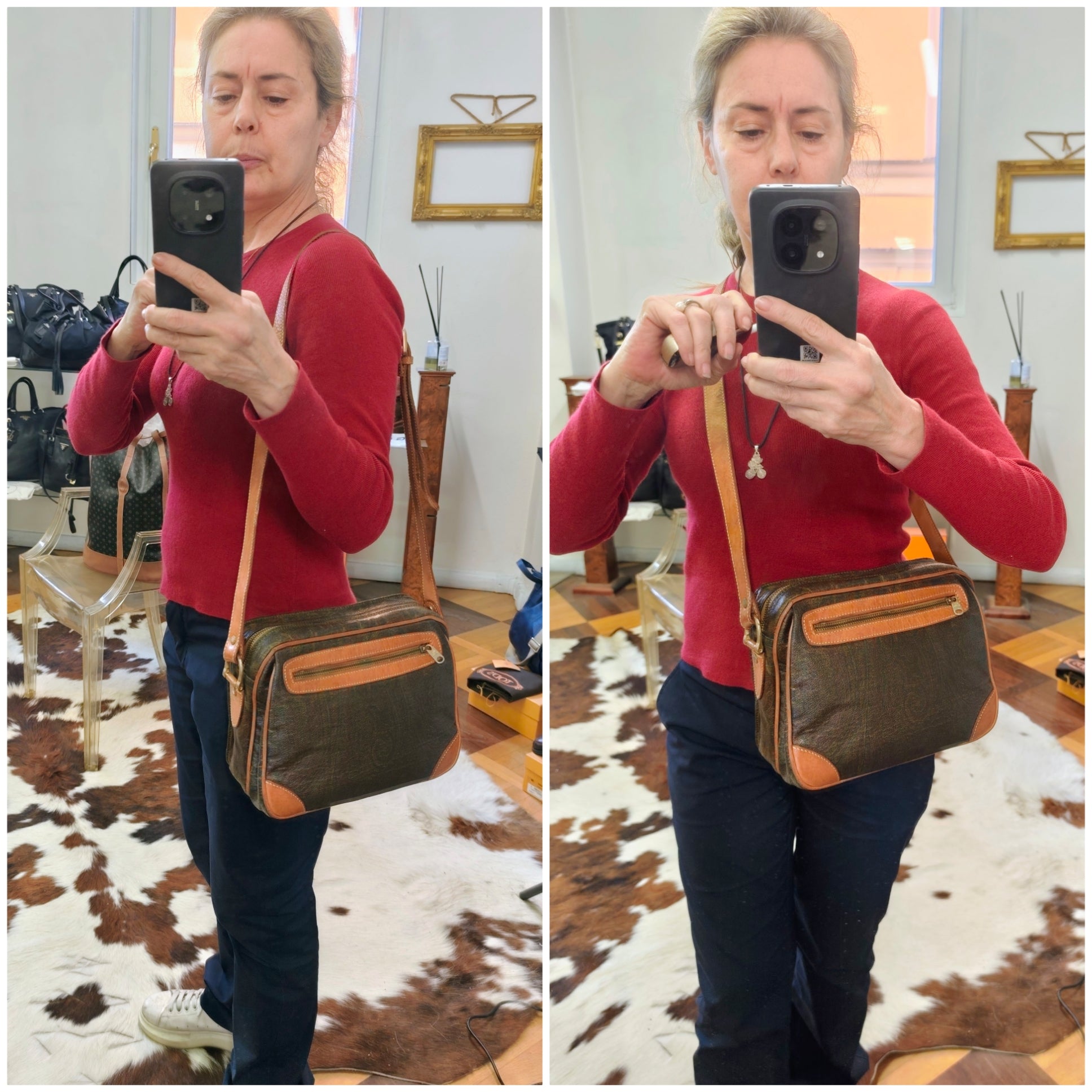 Etro - Camera Bag Postina Tracolla Canvas Paisley Jacquard Vintage