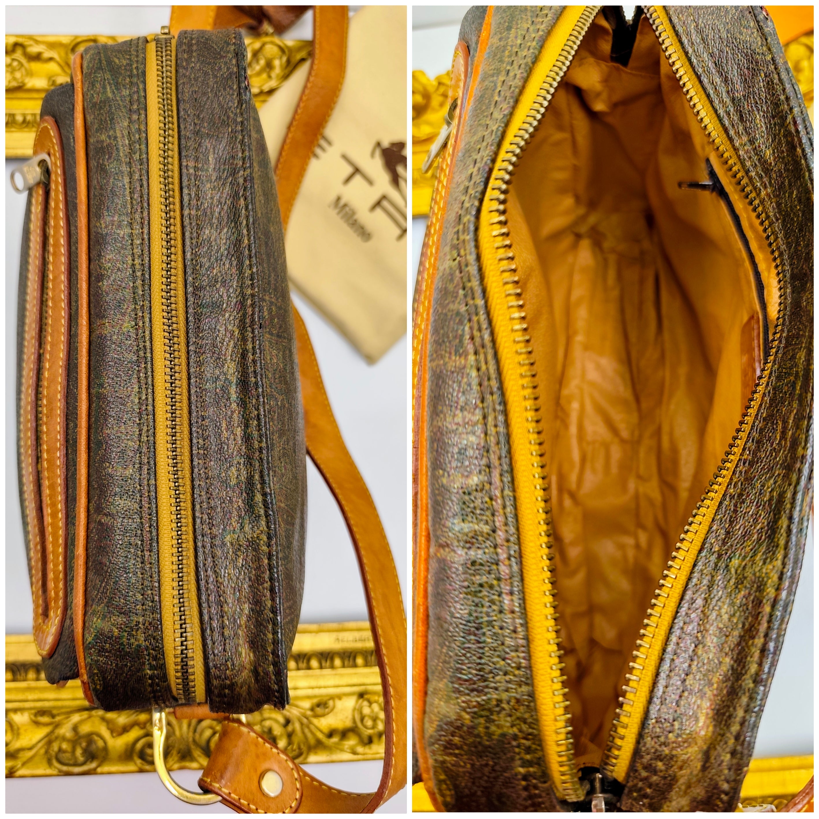 Etro - Camera Bag Postina Tracolla Canvas Paisley Jacquard Vintage