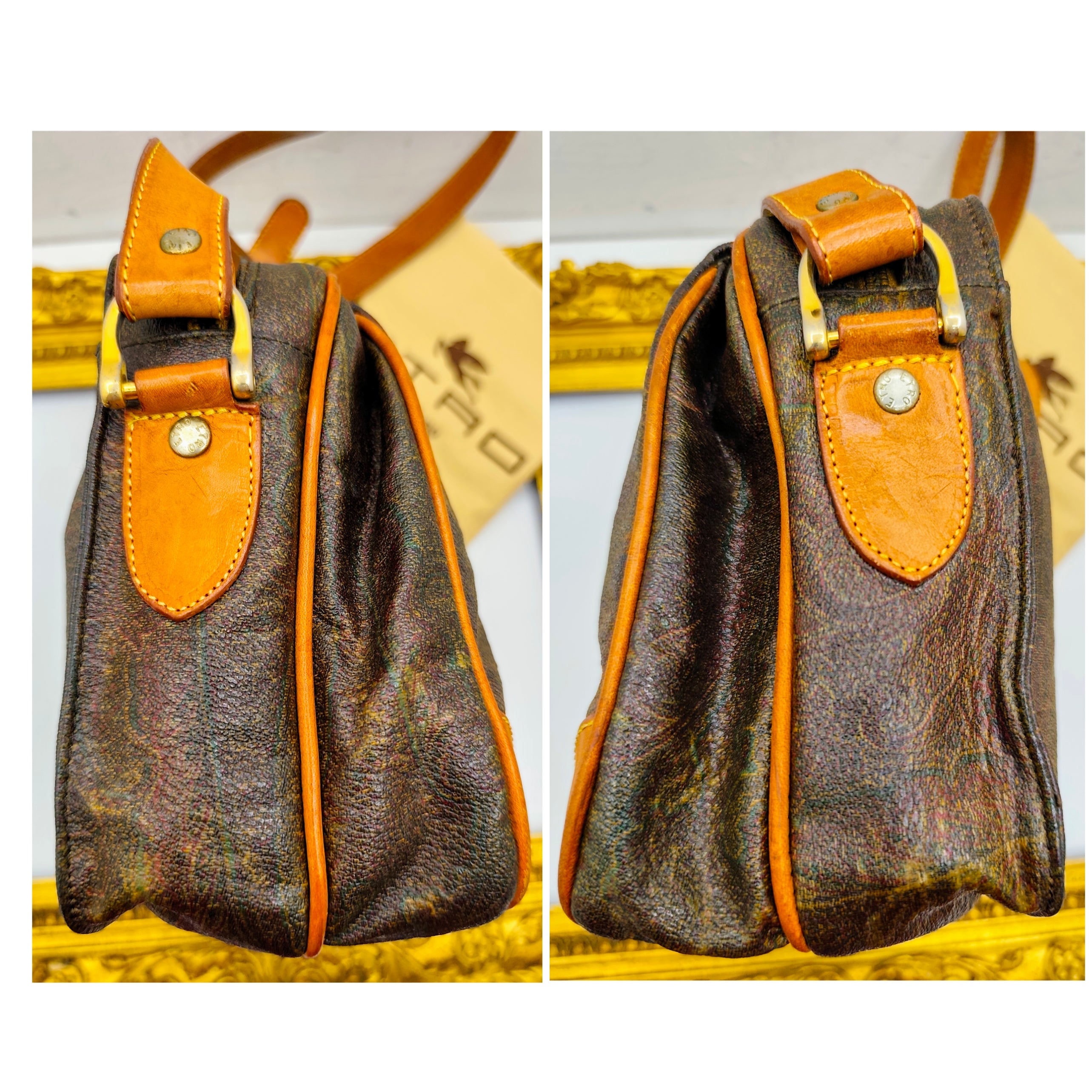 Etro - Camera Bag Postina Tracolla Canvas Paisley Jacquard Vintage