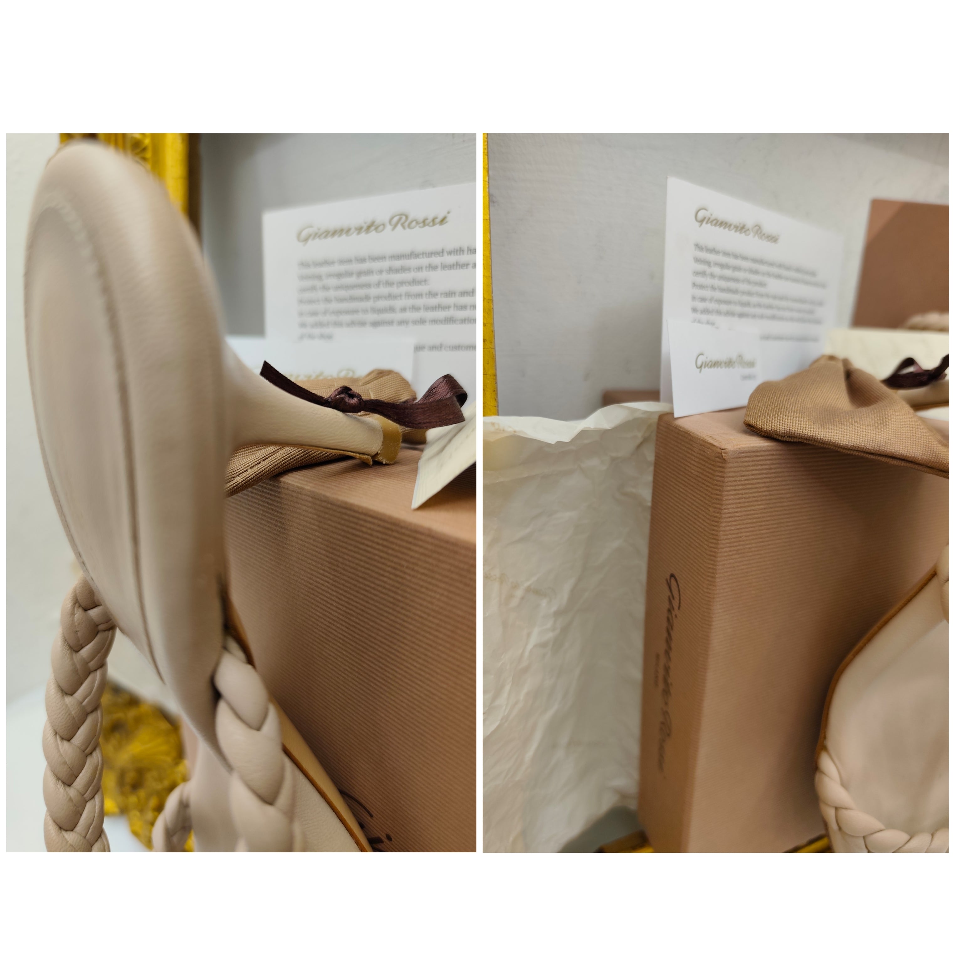 Gianvito Rossi – Sandali Marley 70 Pelle Nude Pari al Nuovo Full Set