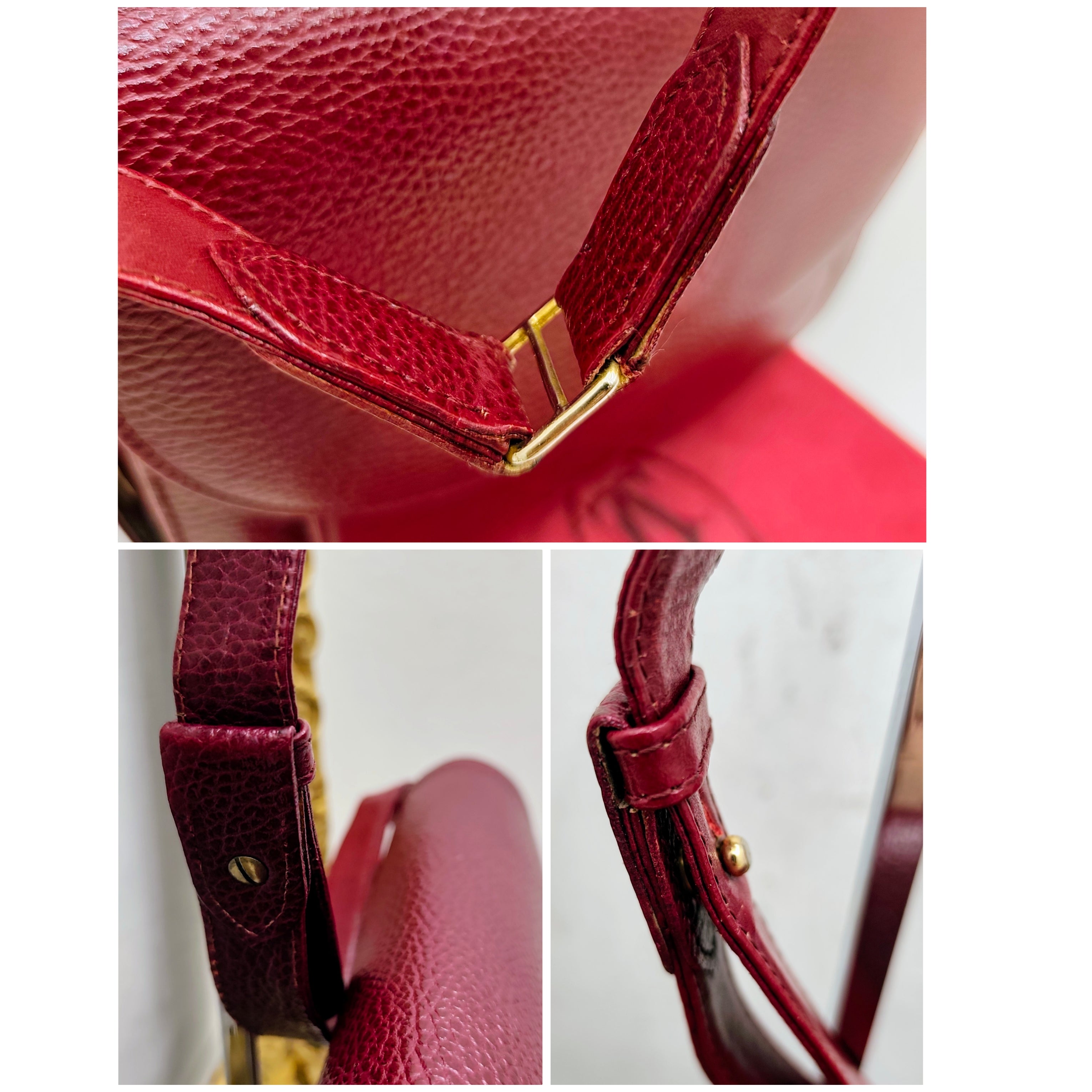 Cartier – Camera Bag 3 Soffietti Postina Tracolla Pelle Vintage